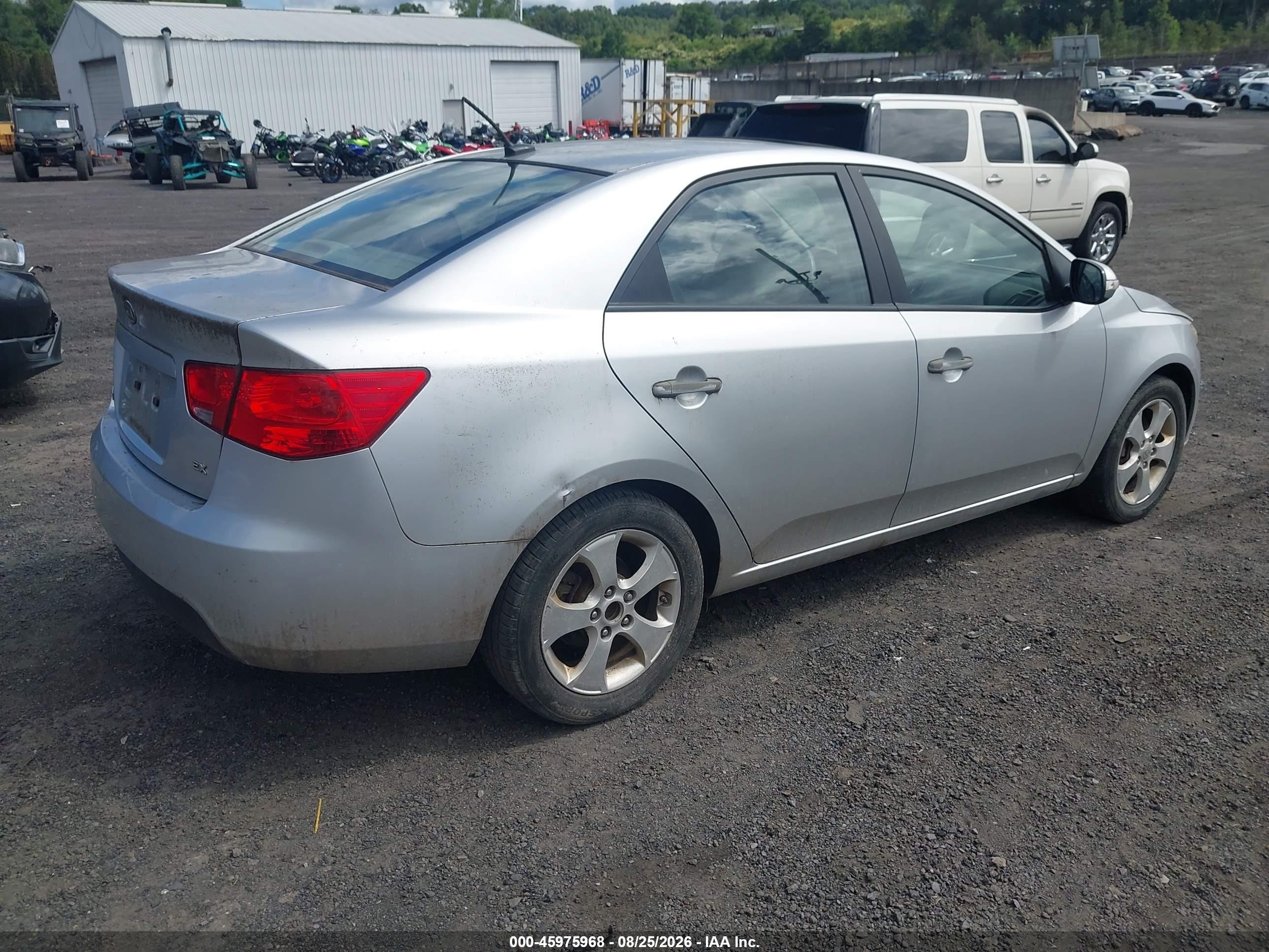 2010 Kia Forte Ex Silver vin: KNAFU4A28A5253963
