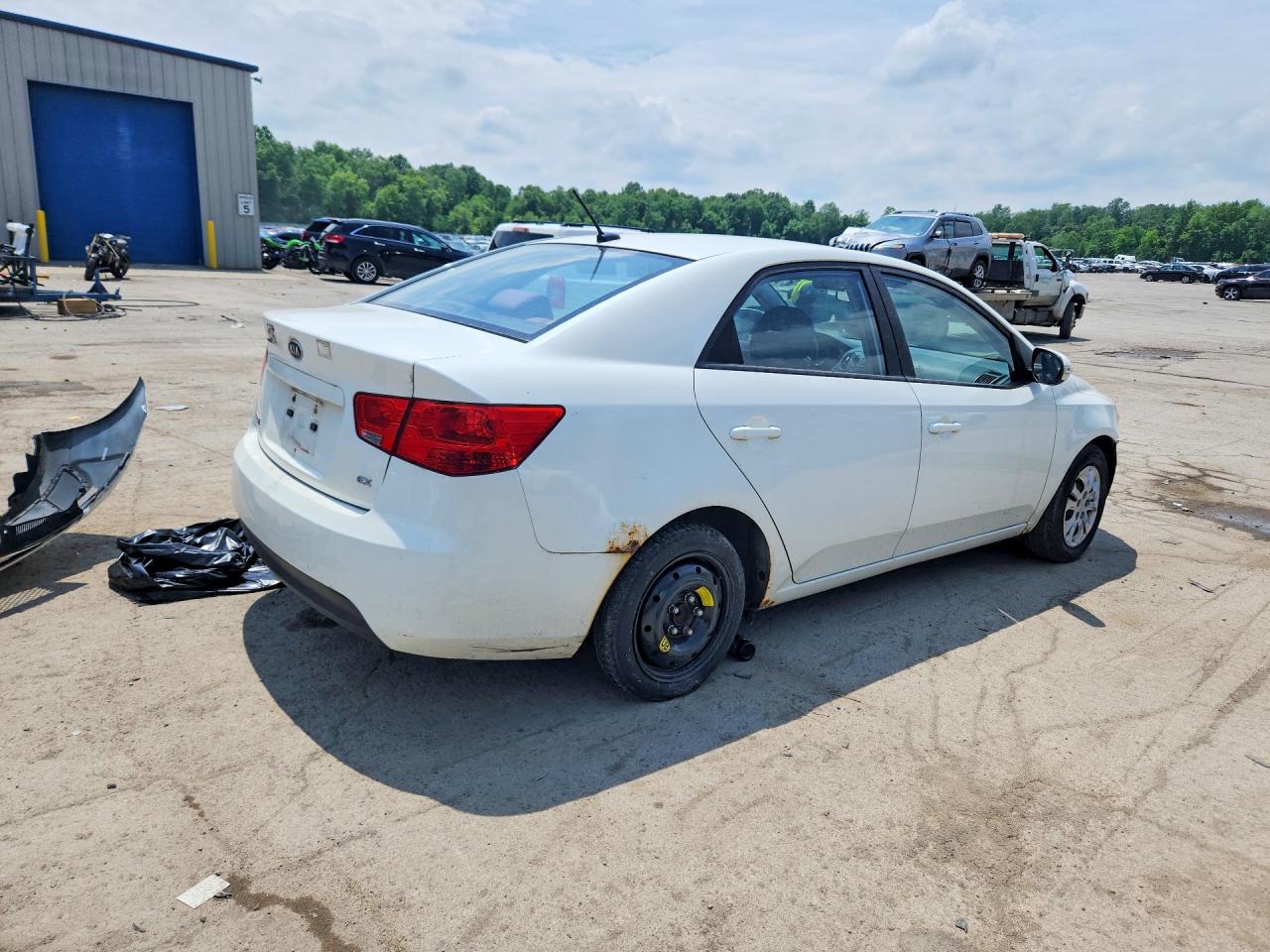 2010 Kia Forte Ex Белый vin: KNAFU4A28A5810581