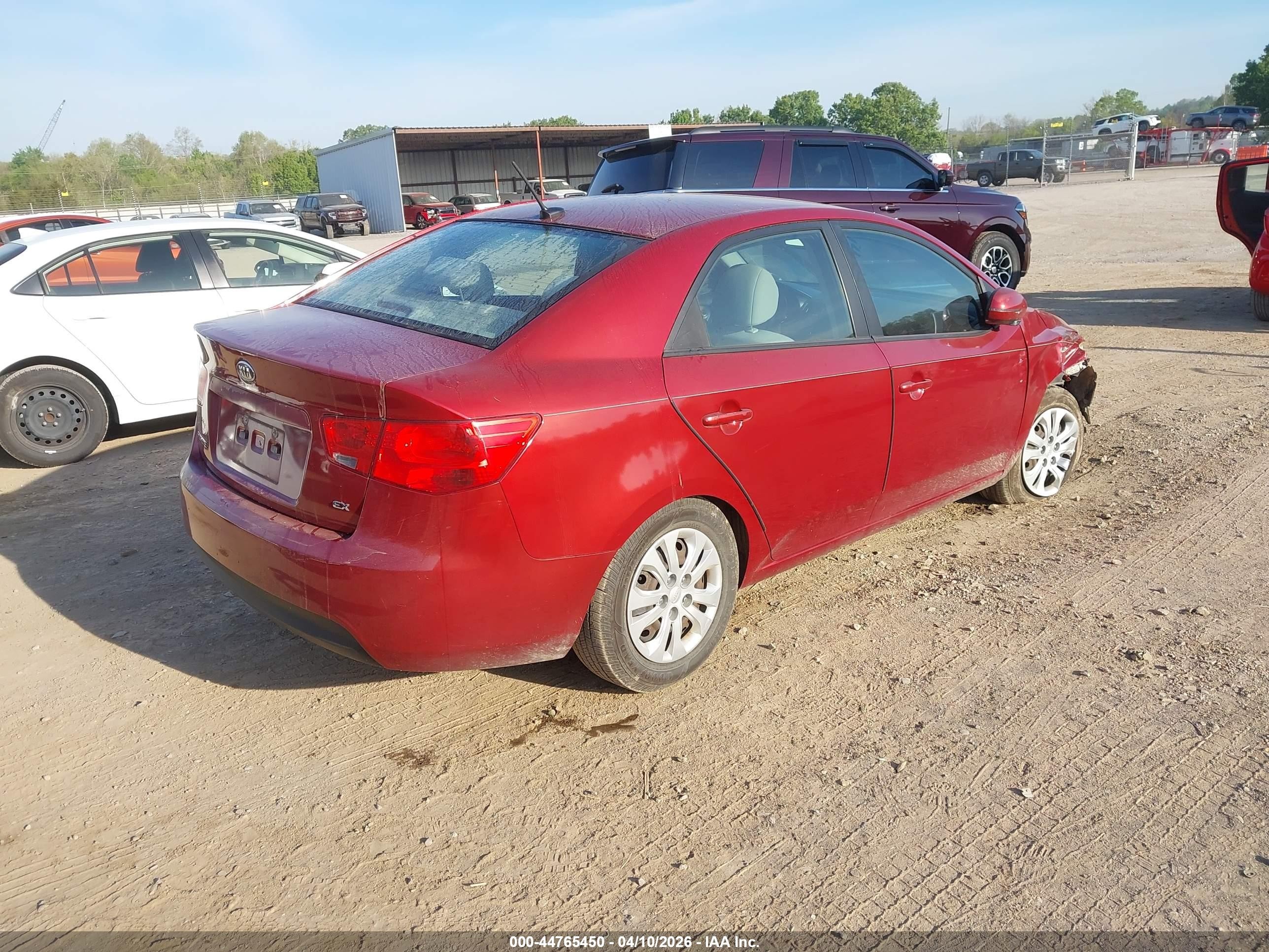 2011 Kia Forte Ex Красный vin: KNAFU4A28B5419884