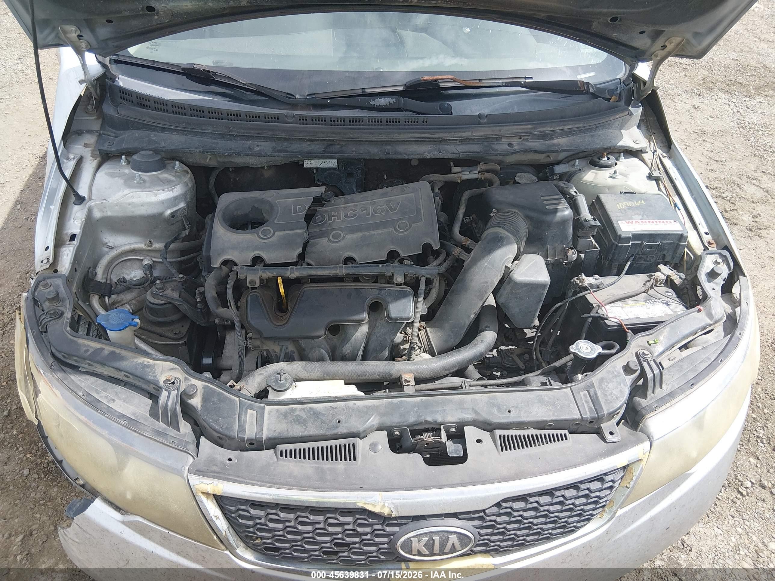 2012 Kia Forte Ex Серебряный vin: KNAFU4A28C5487037