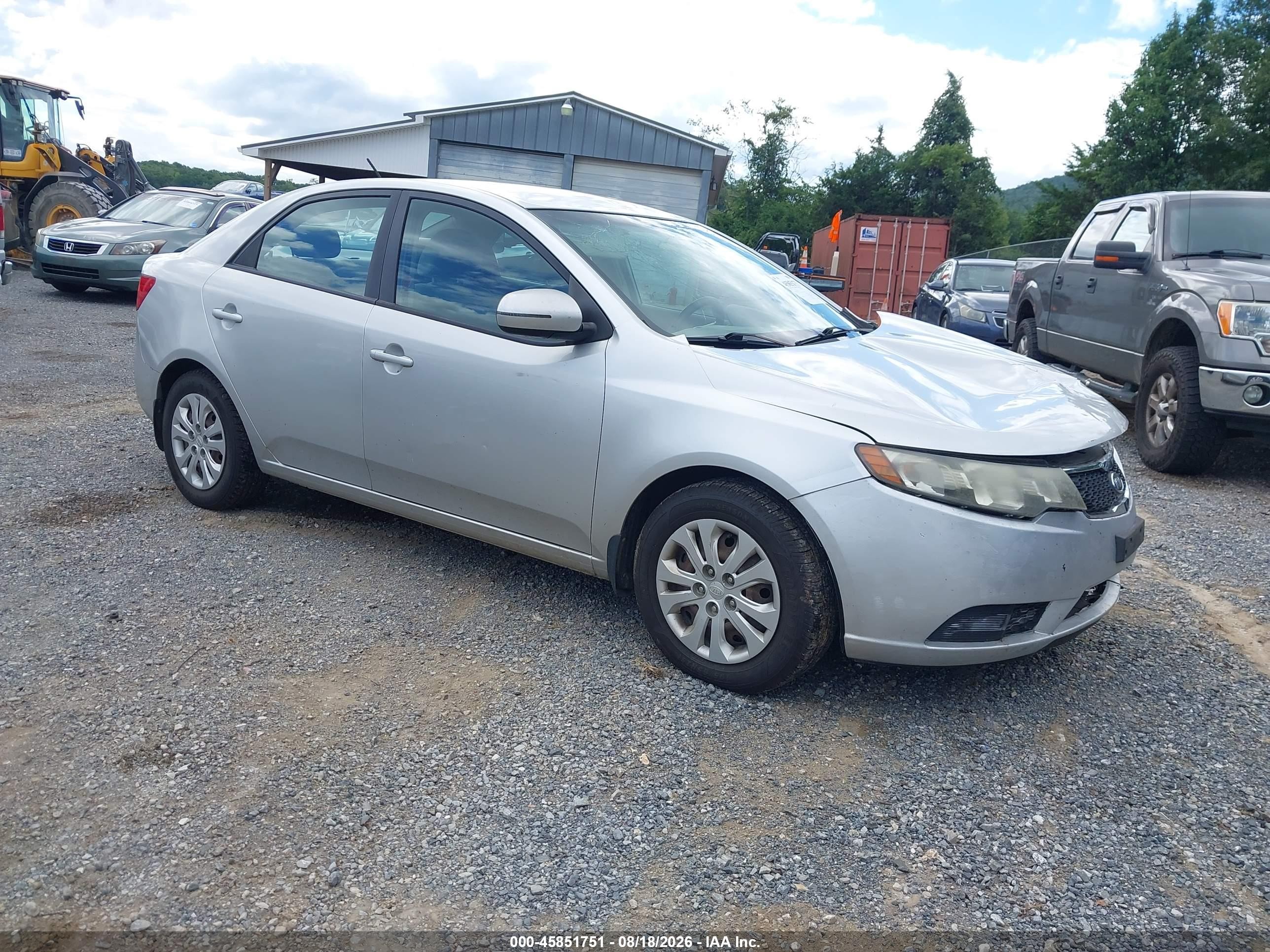 2012 Kia Forte Ex Silver vin: KNAFU4A28C5495199