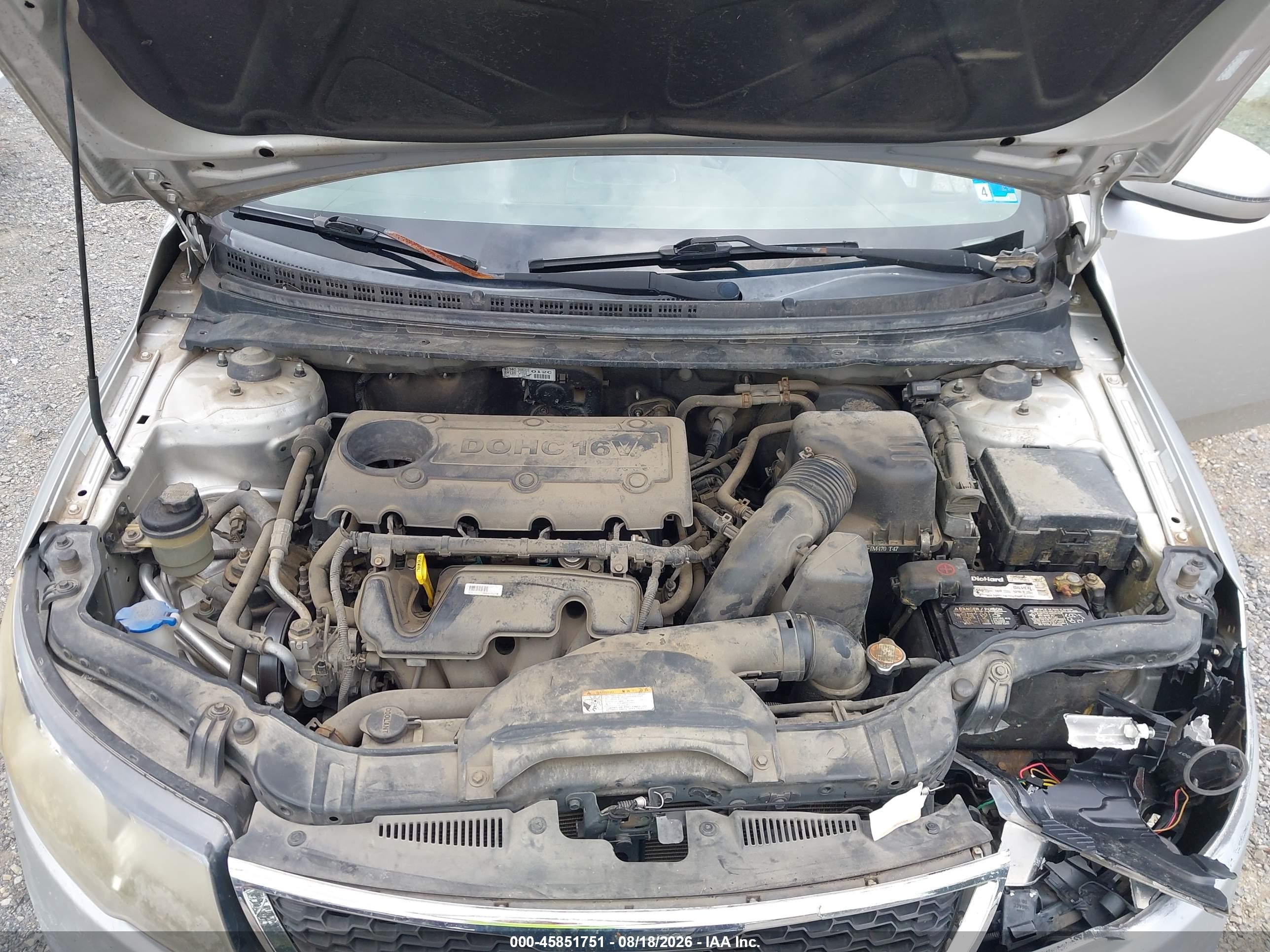 2012 Kia Forte Ex Silver vin: KNAFU4A28C5495199