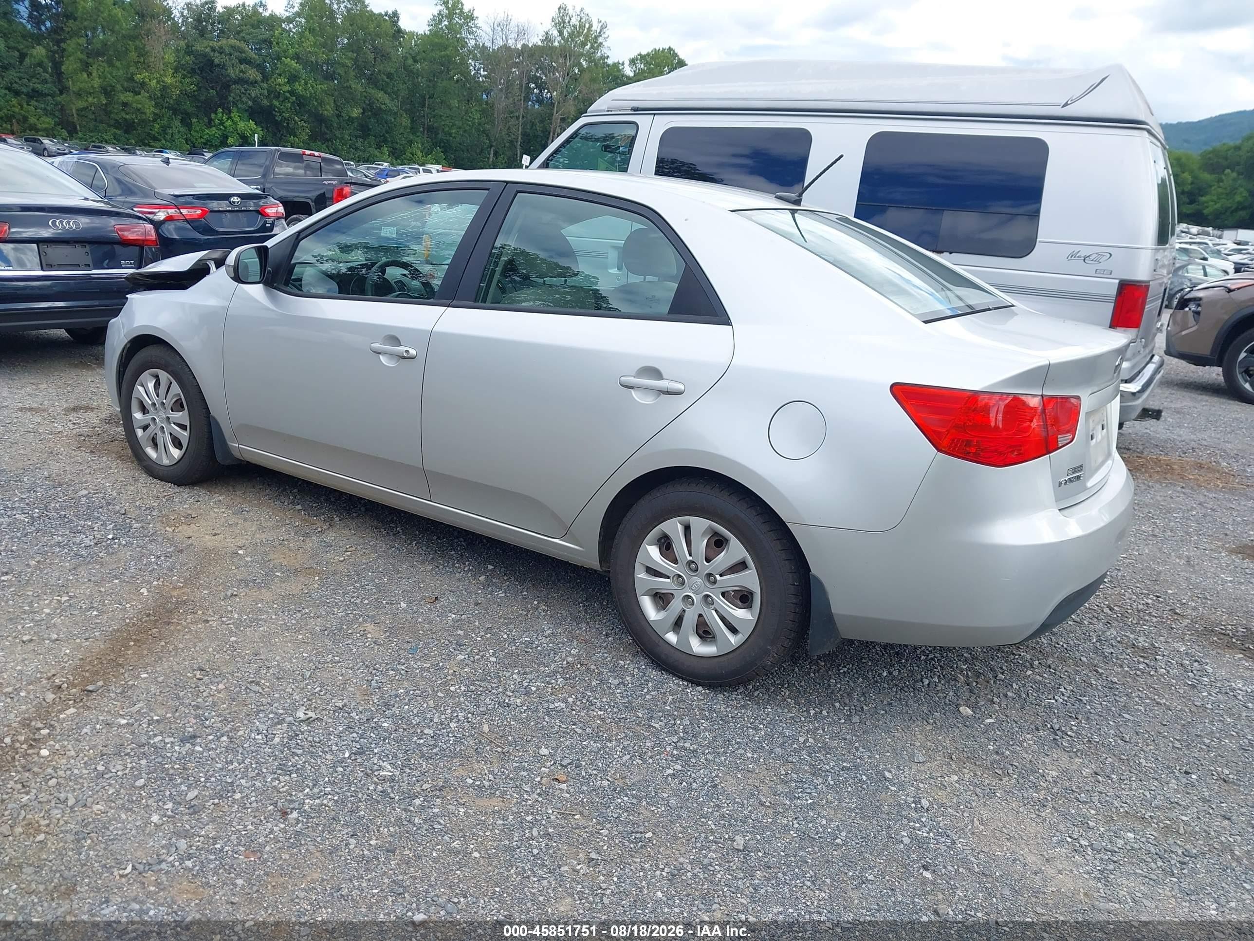2012 Kia Forte Ex Silver vin: KNAFU4A28C5495199