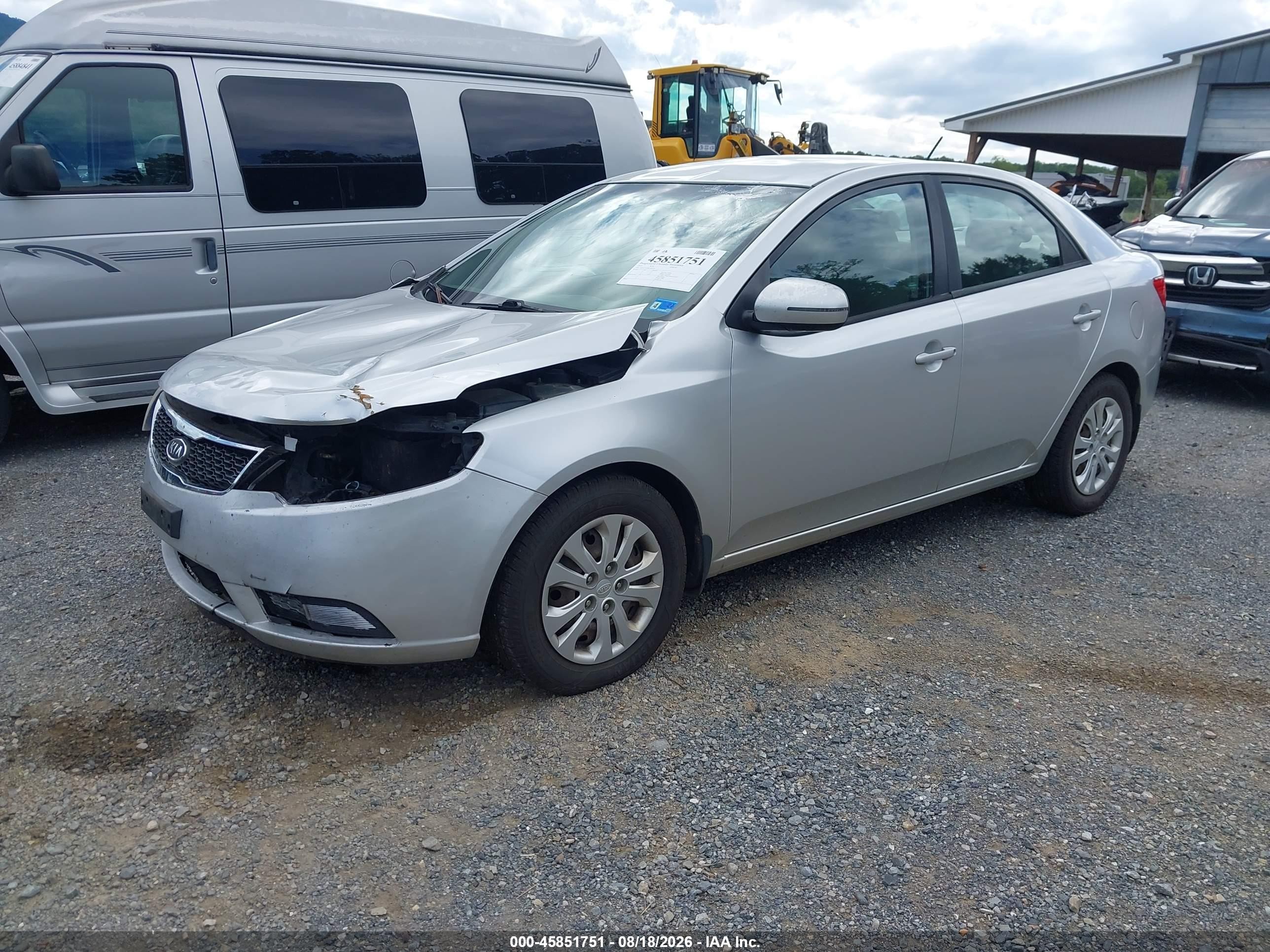 2012 Kia Forte Ex Silver vin: KNAFU4A28C5495199