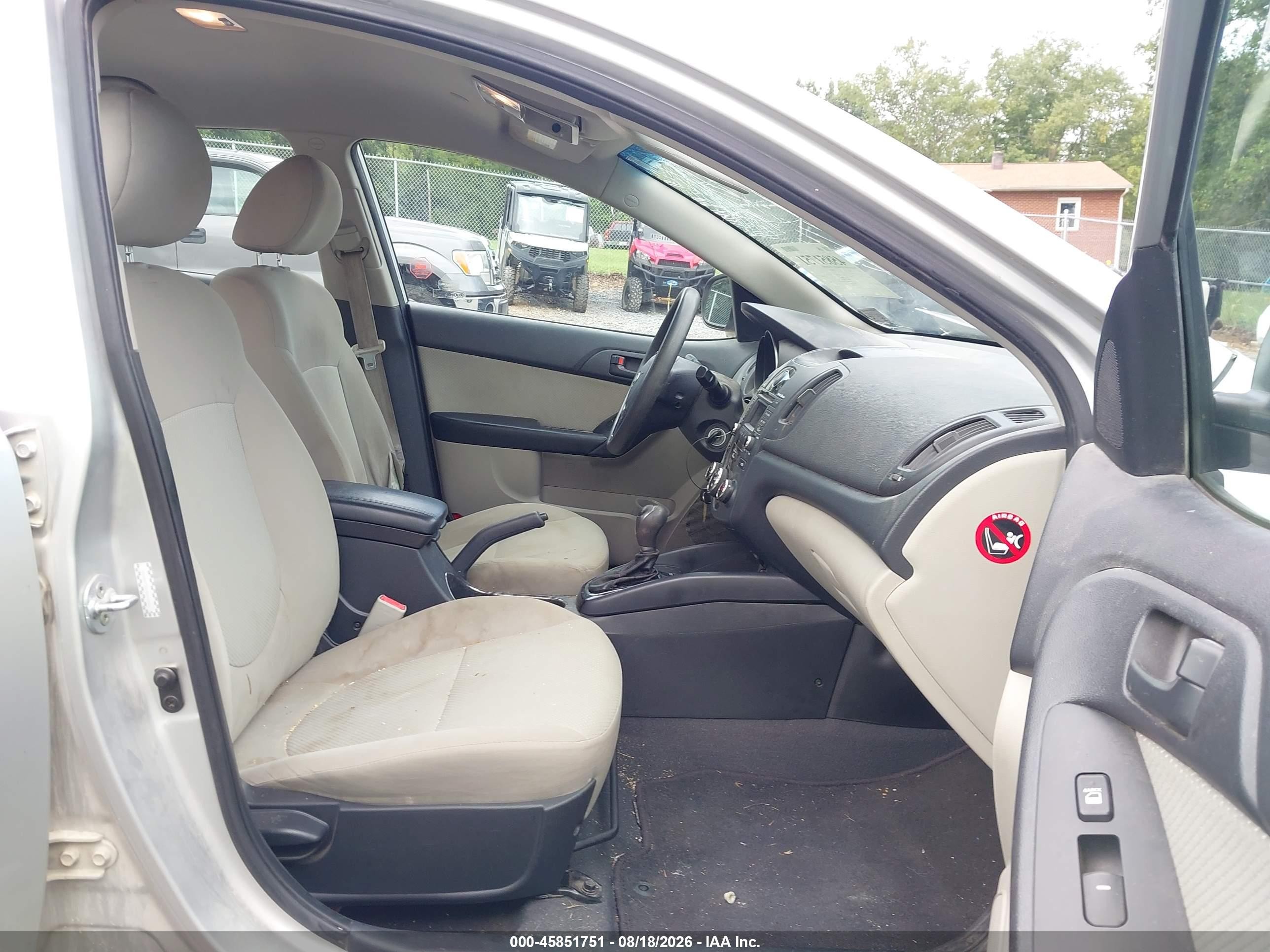 2012 Kia Forte Ex Silver vin: KNAFU4A28C5495199