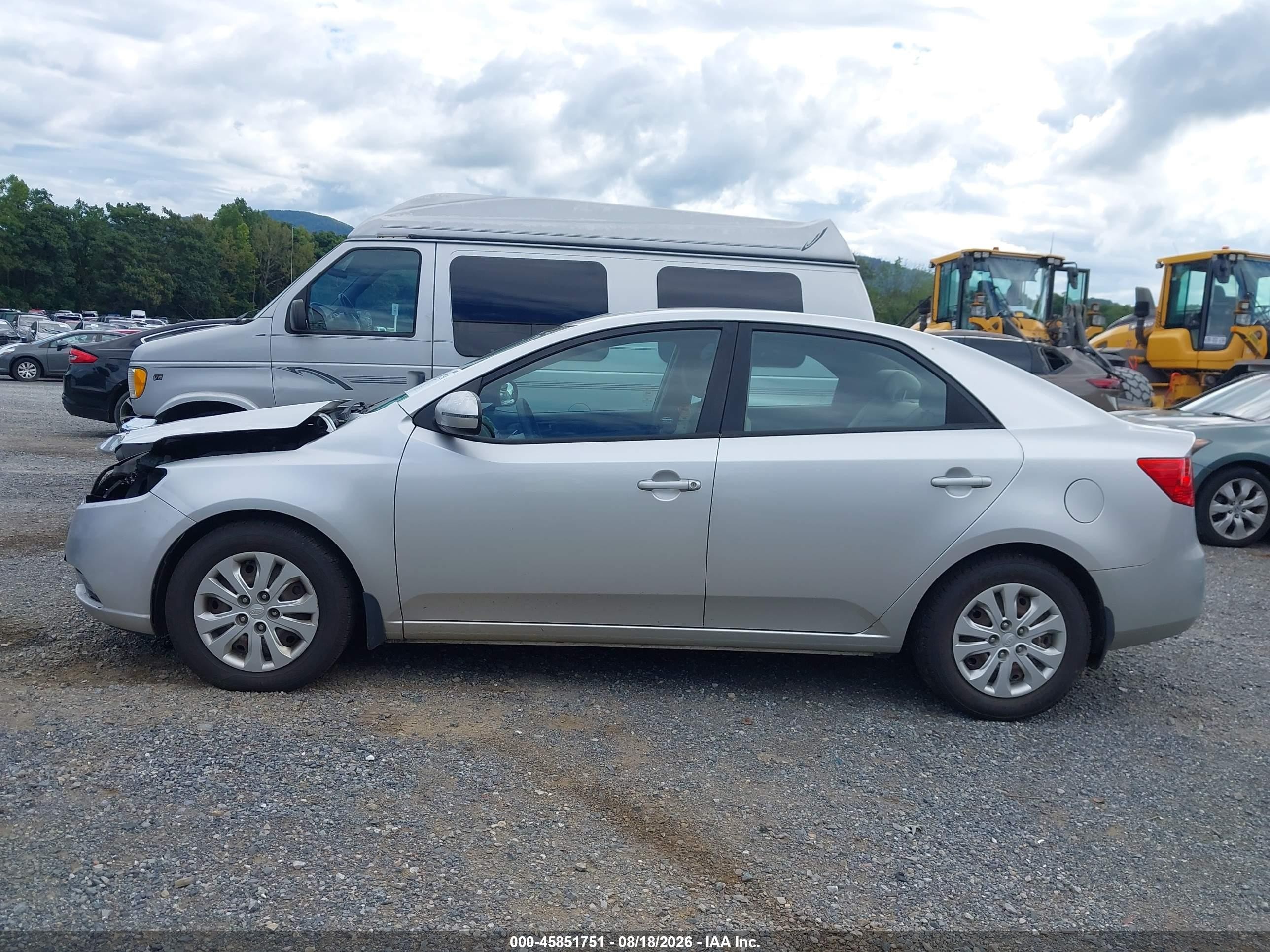2012 Kia Forte Ex Silver vin: KNAFU4A28C5495199