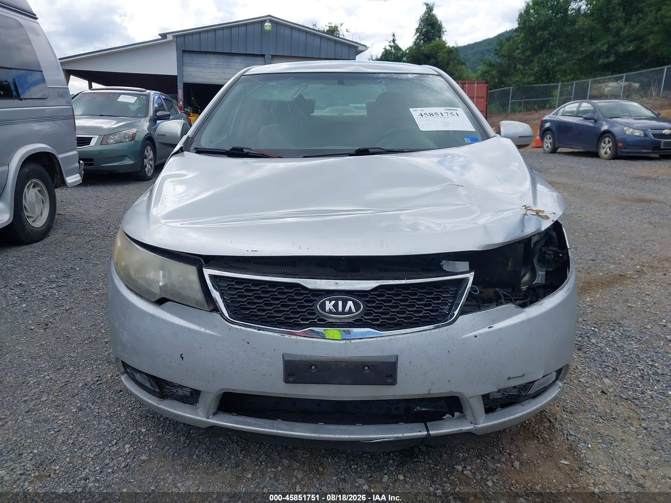 2012 Kia Forte Ex Silver vin: KNAFU4A28C5495199