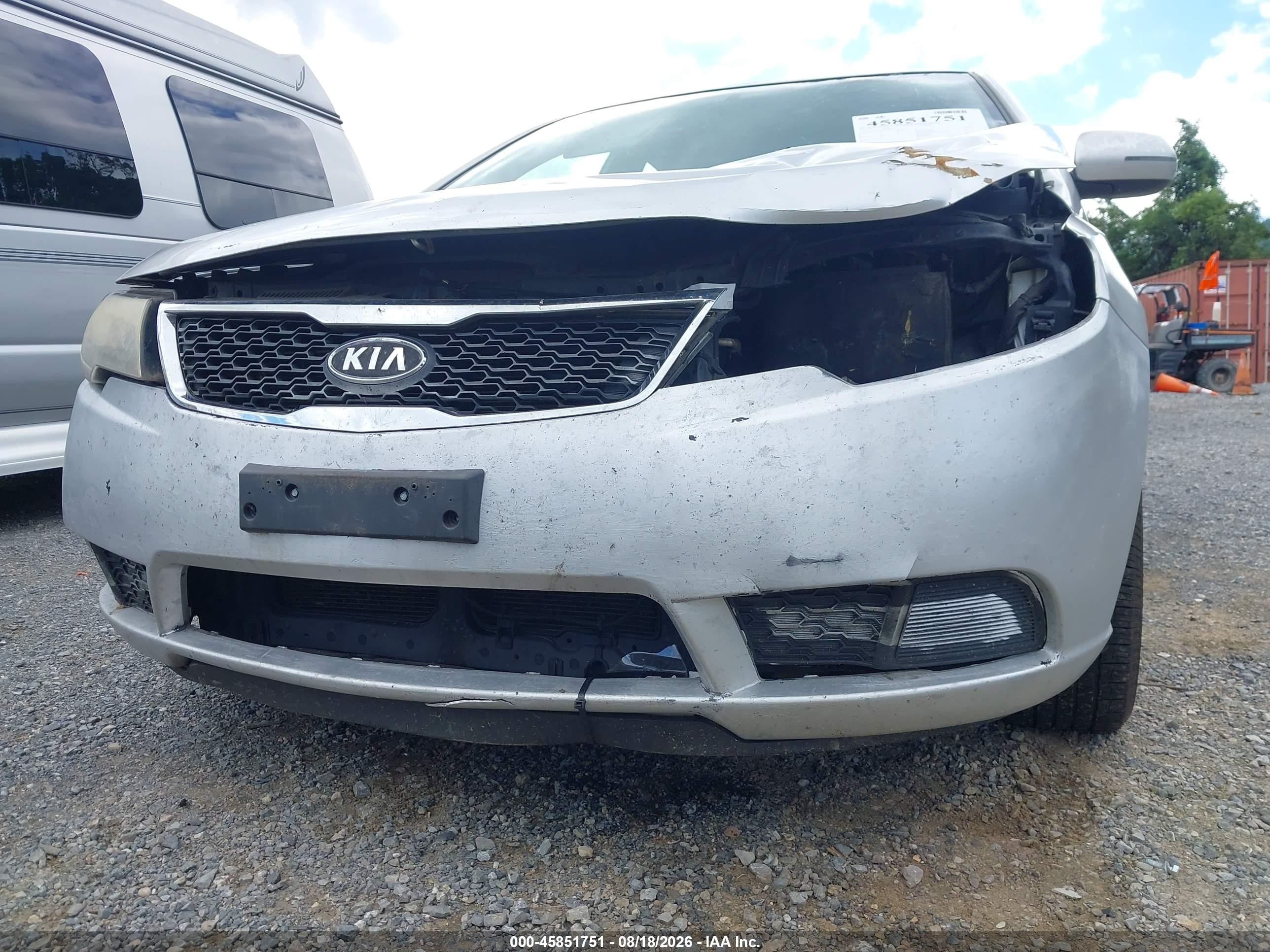 2012 Kia Forte Ex Silver vin: KNAFU4A28C5495199