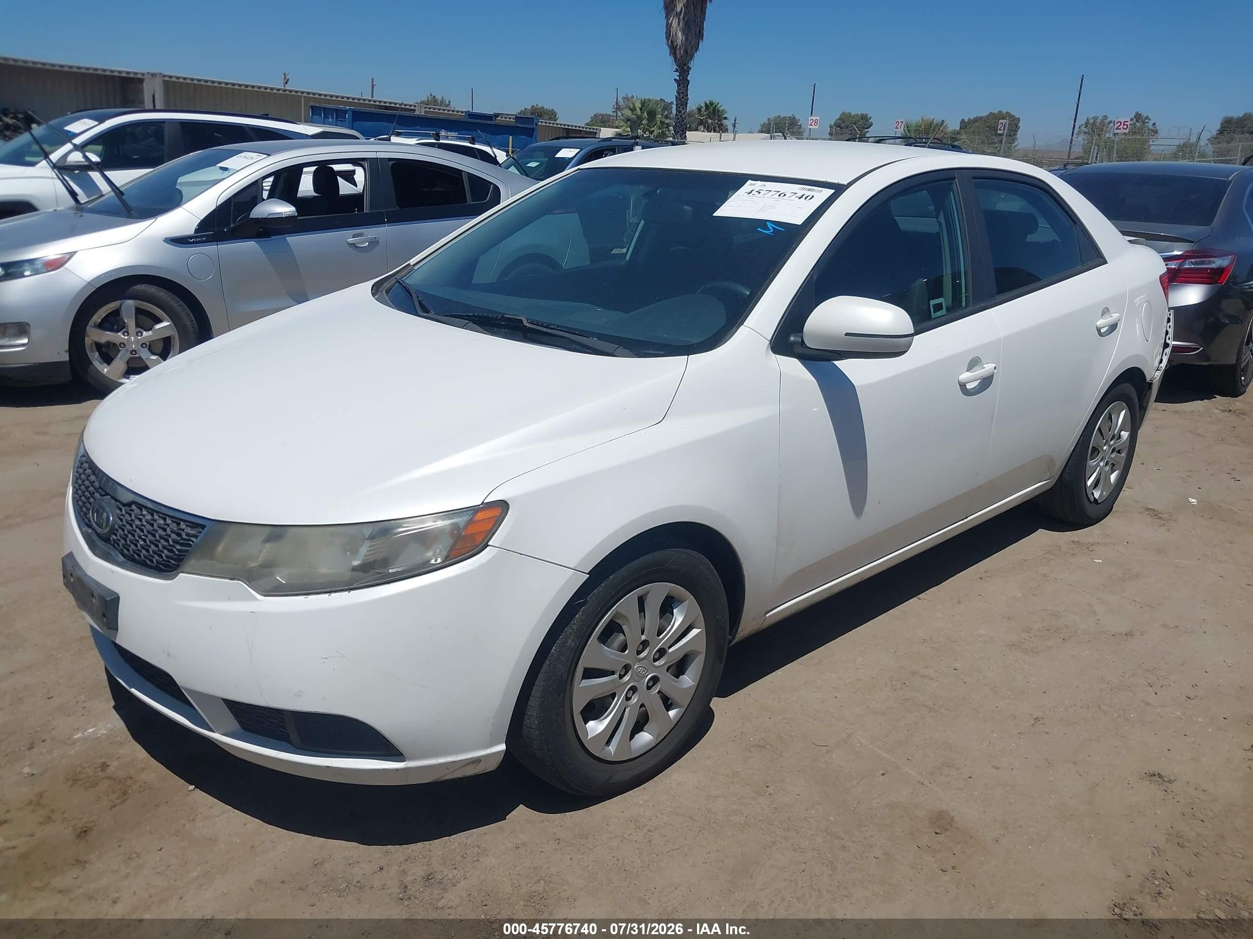 2012 Kia Forte Ex White vin: KNAFU4A28C5510087