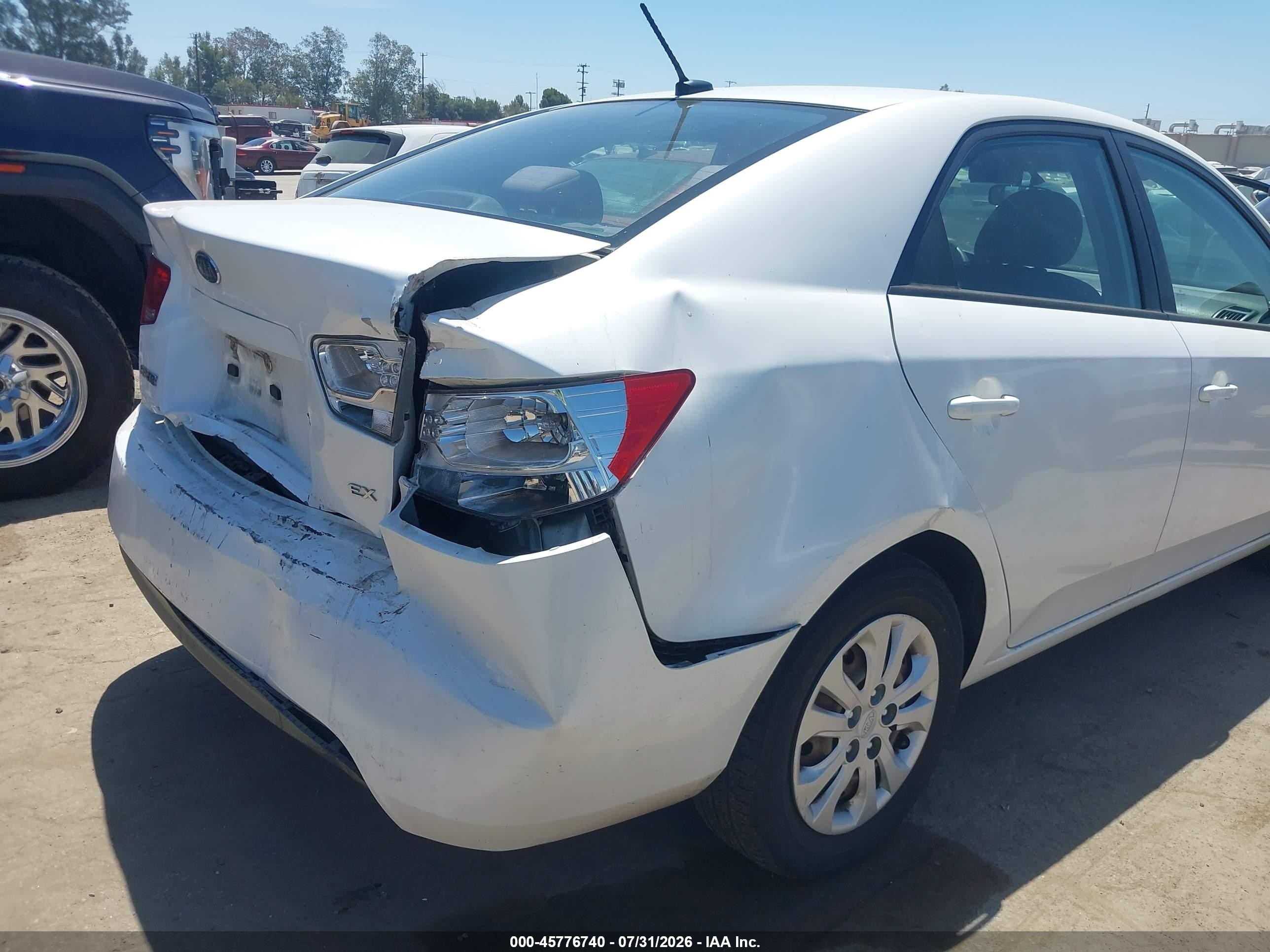 2012 Kia Forte Ex White vin: KNAFU4A28C5510087