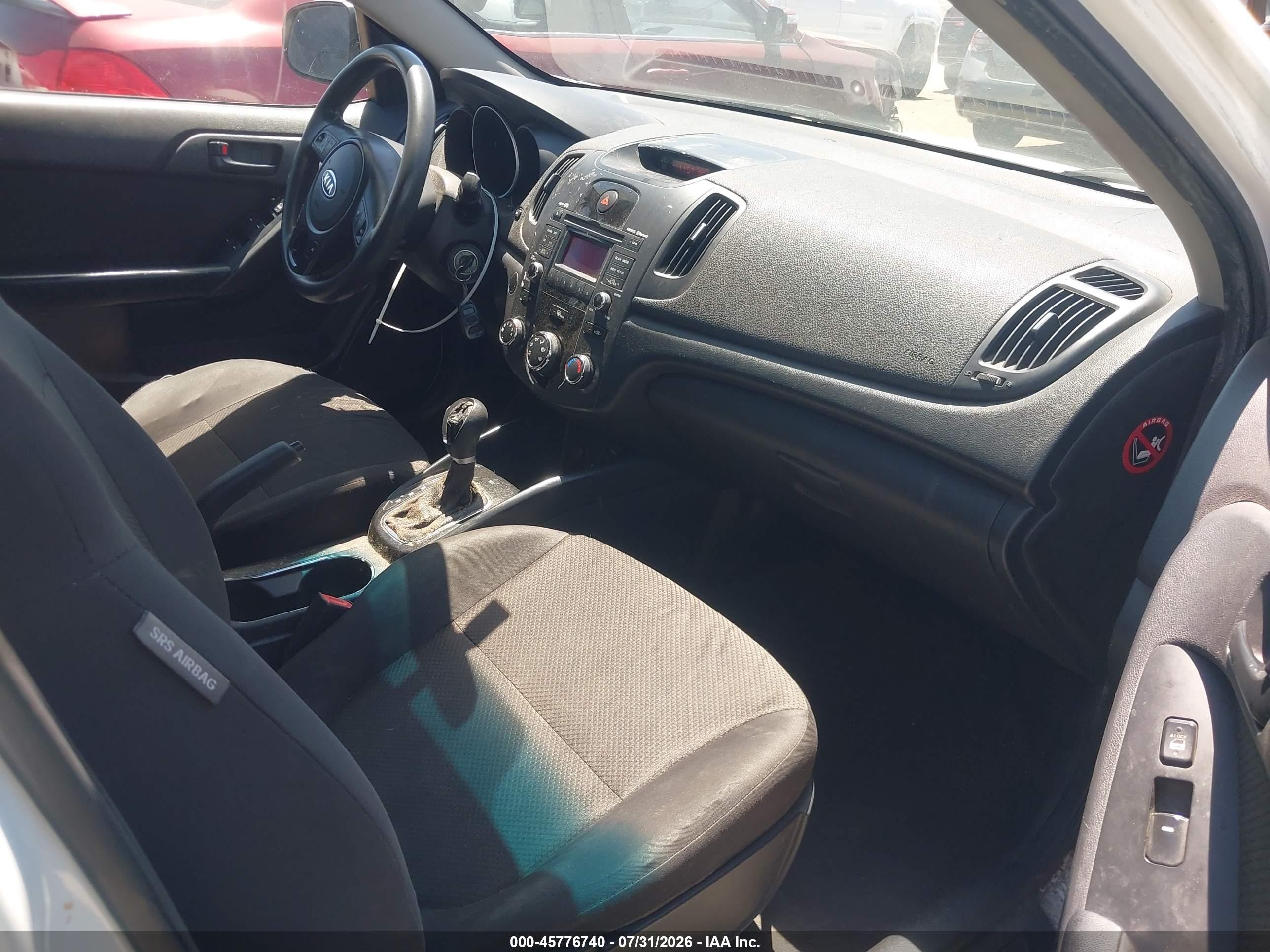 2012 Kia Forte Ex White vin: KNAFU4A28C5510087