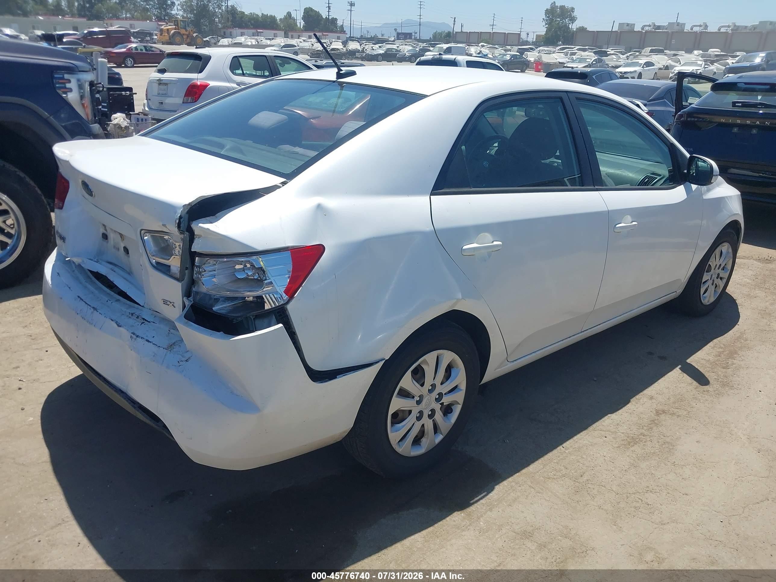 2012 Kia Forte Ex White vin: KNAFU4A28C5510087