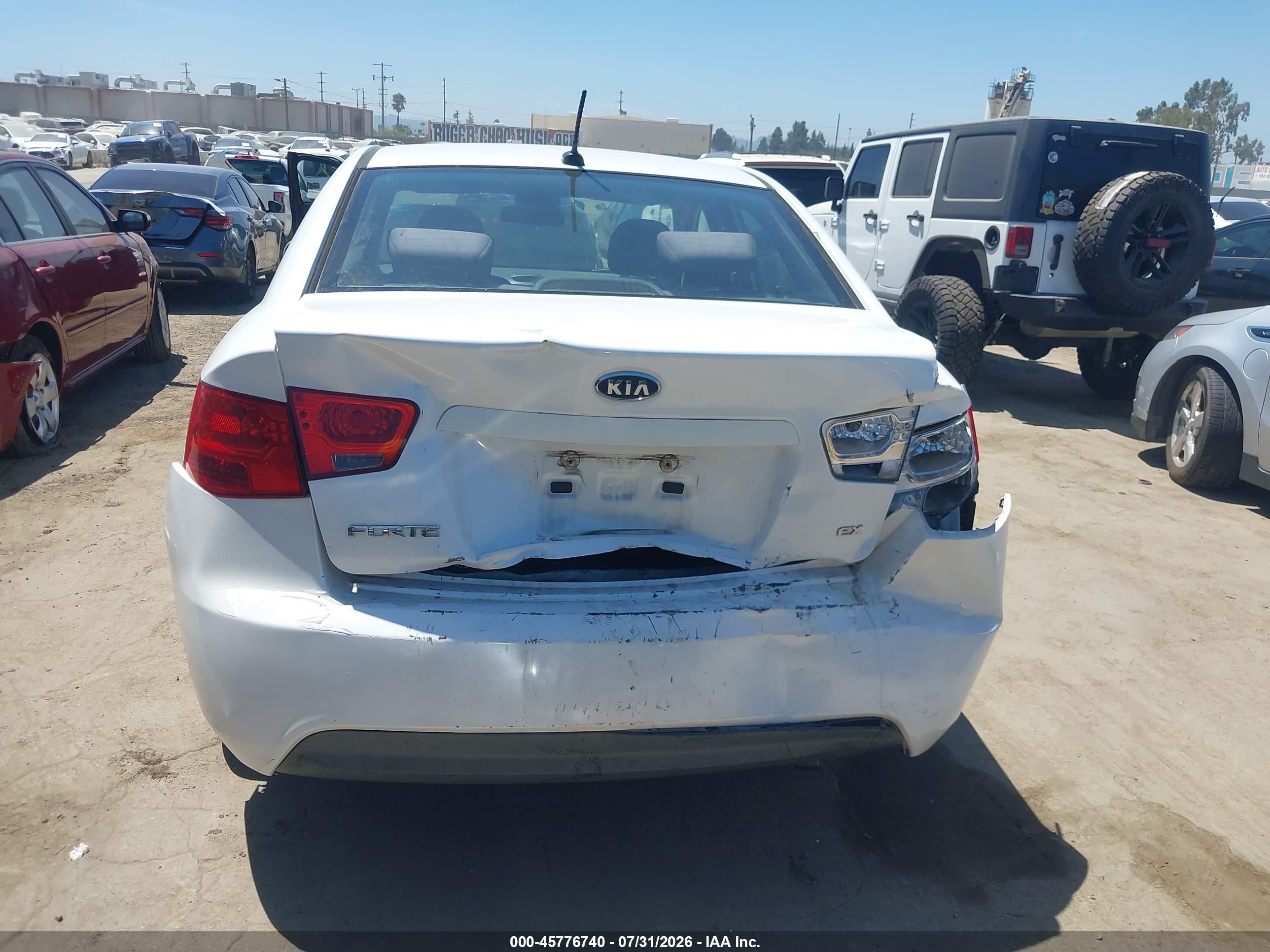2012 Kia Forte Ex White vin: KNAFU4A28C5510087