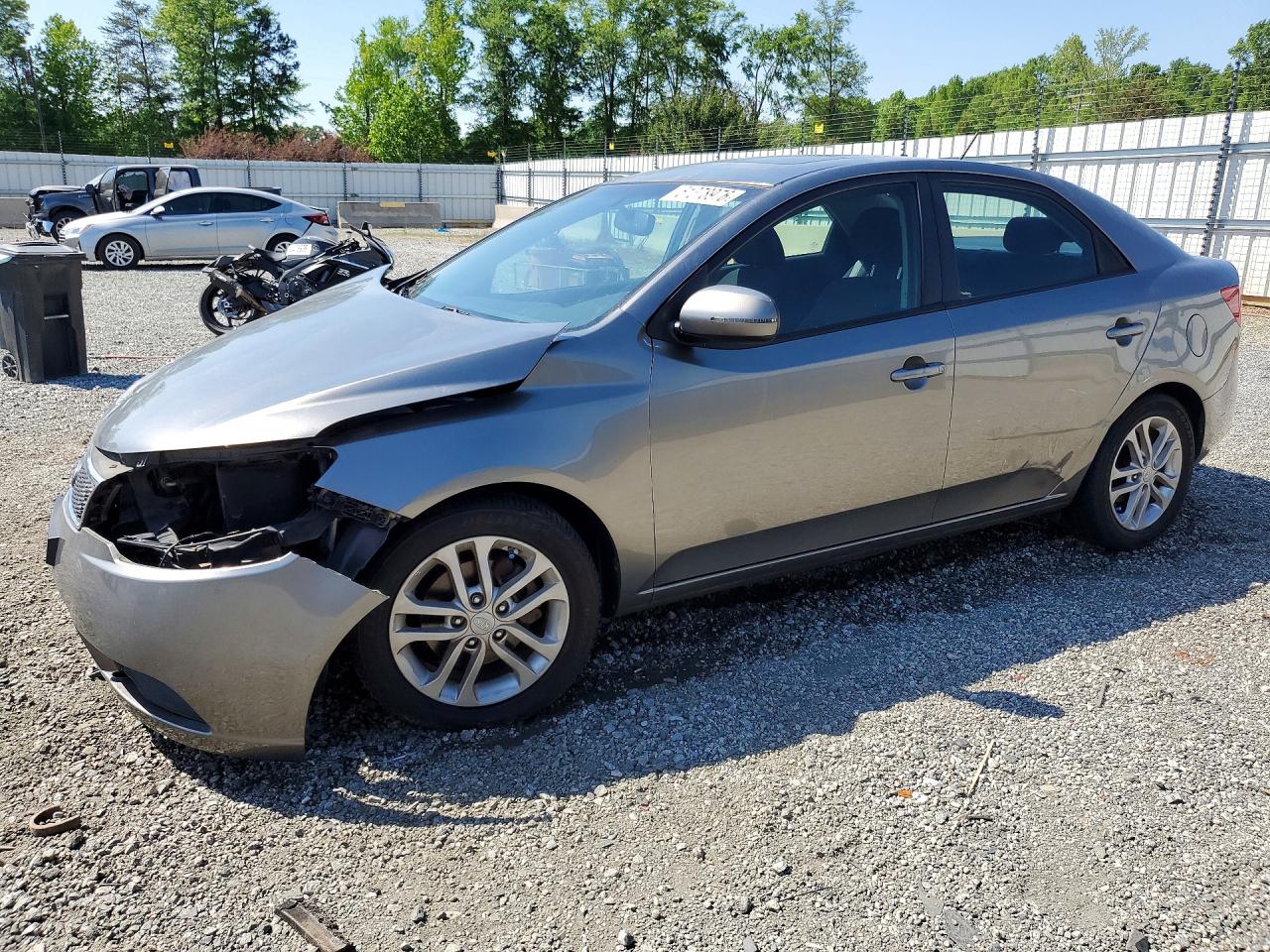 2012 Kia Forte Ex Gray vin: KNAFU4A28C5552260