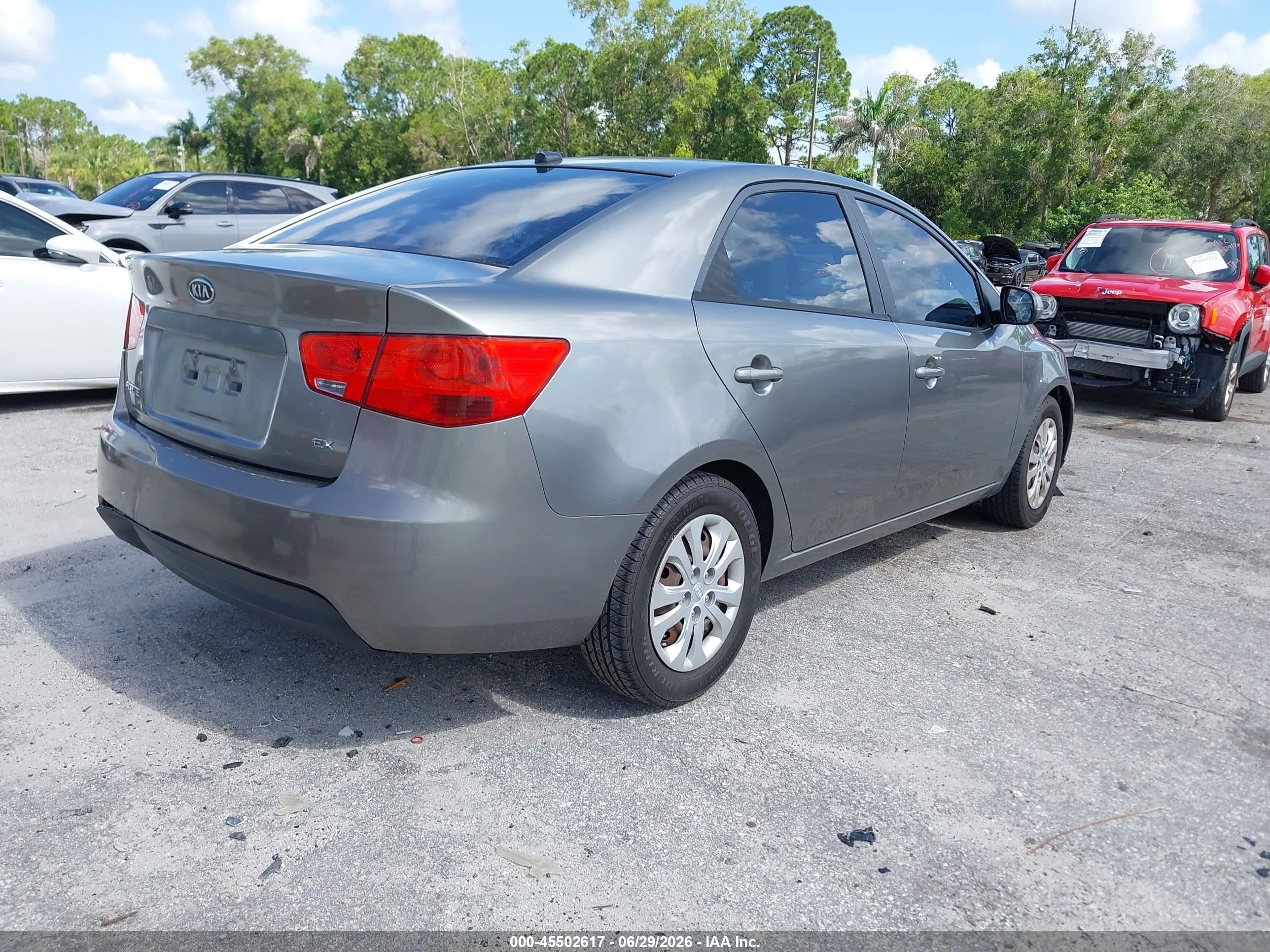 2012 Kia Forte Ex Серый vin: KNAFU4A28C5570581