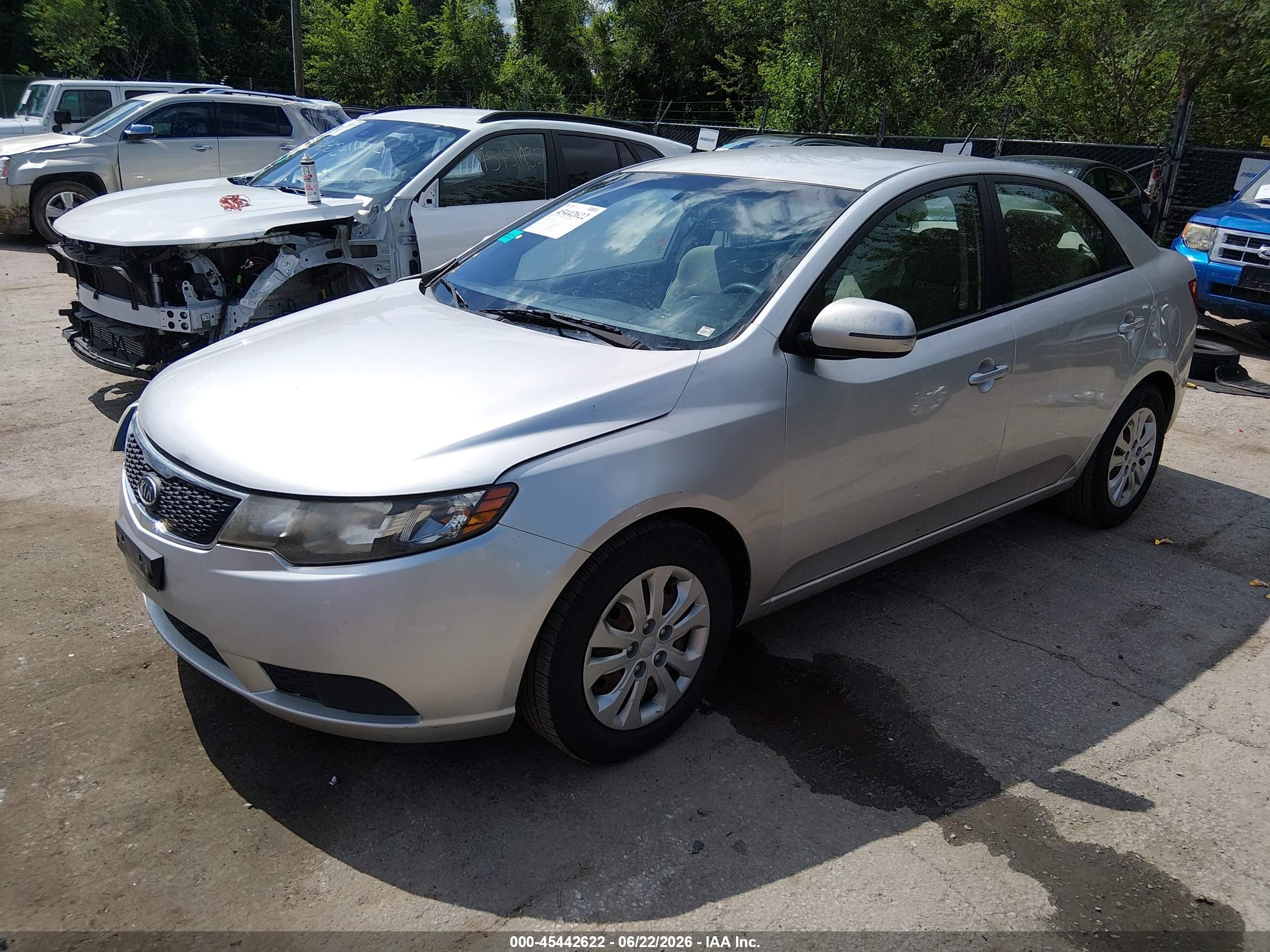 2013 Kia Forte Ex Silver vin: KNAFU4A28D5646267