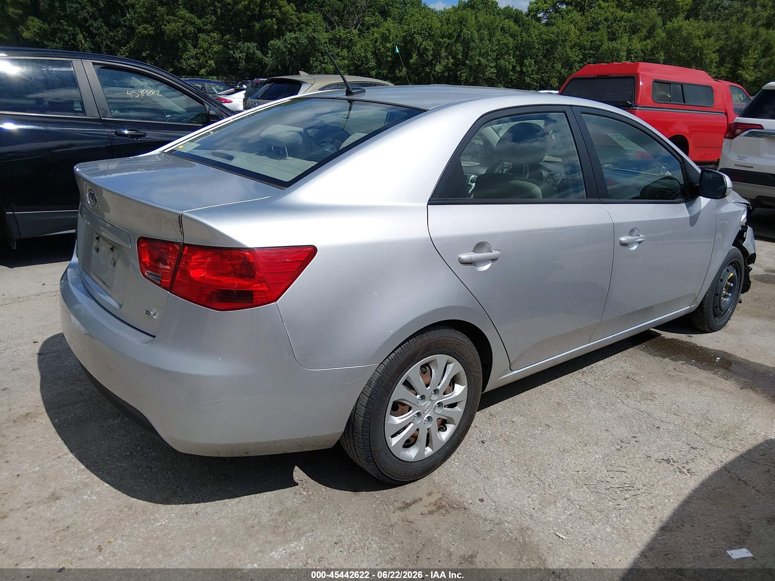 2013 Kia Forte Ex Silver vin: KNAFU4A28D5646267