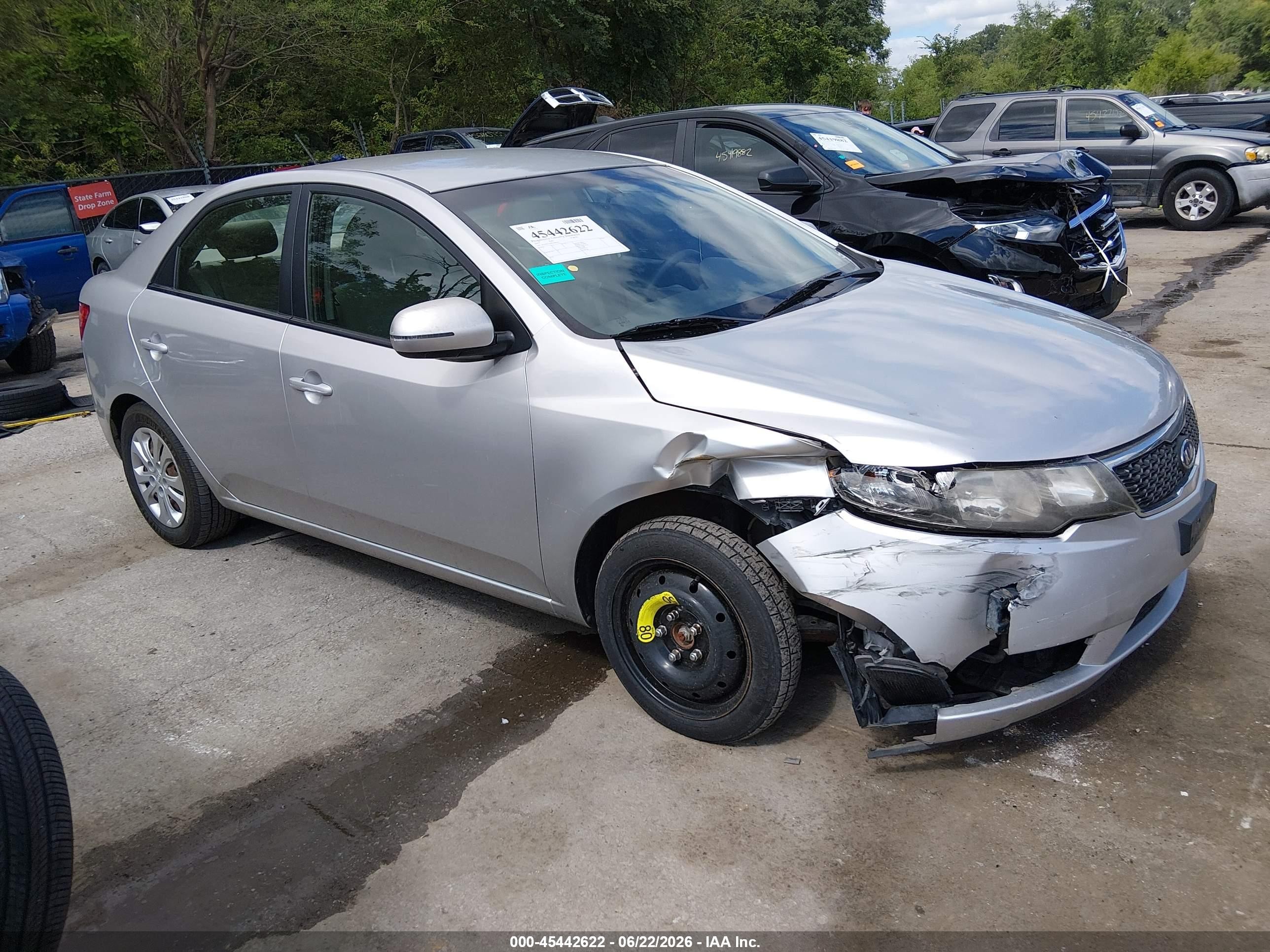 2013 Kia Forte Ex Silver vin: KNAFU4A28D5646267