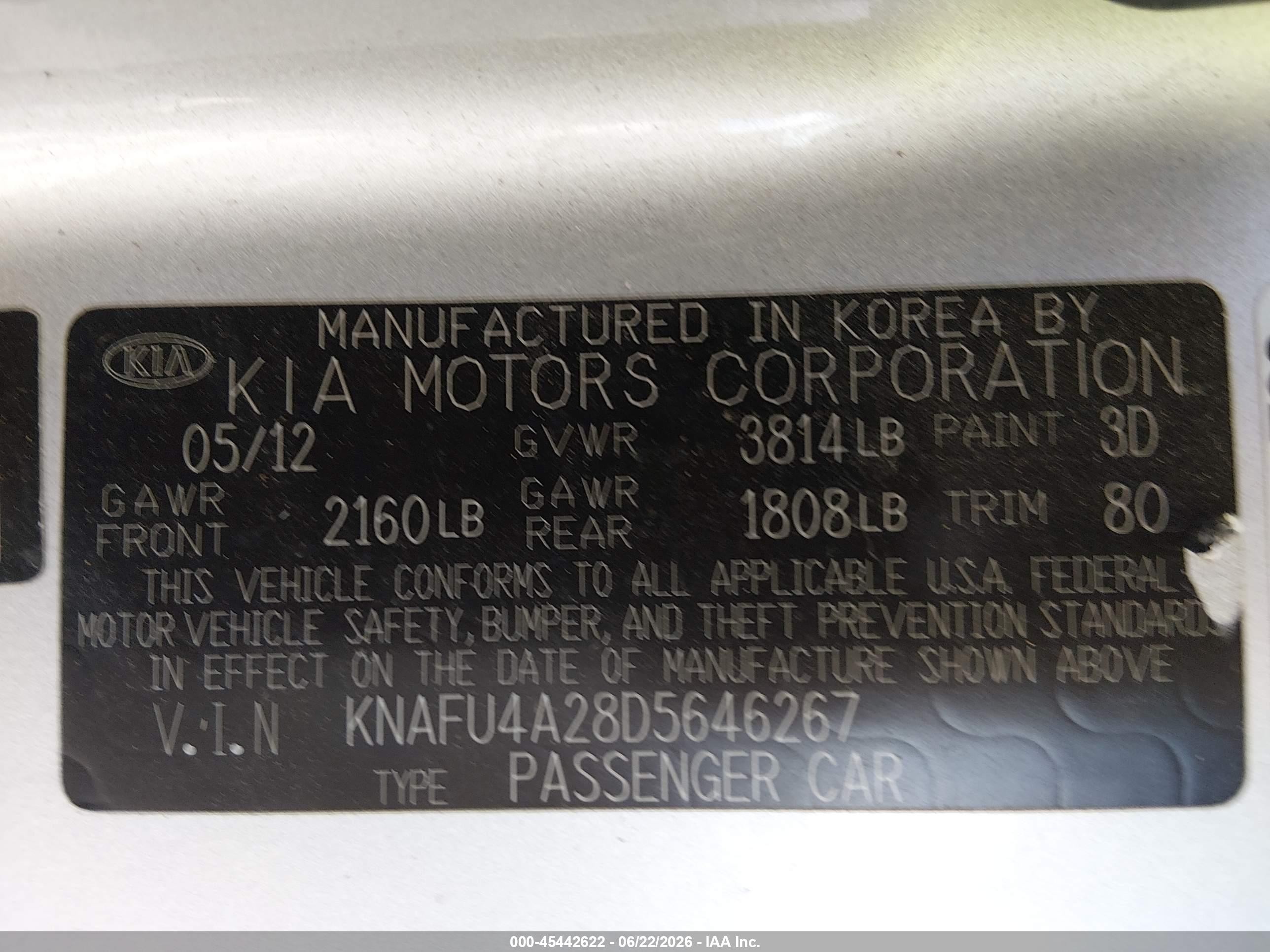 2013 Kia Forte Ex Silver vin: KNAFU4A28D5646267