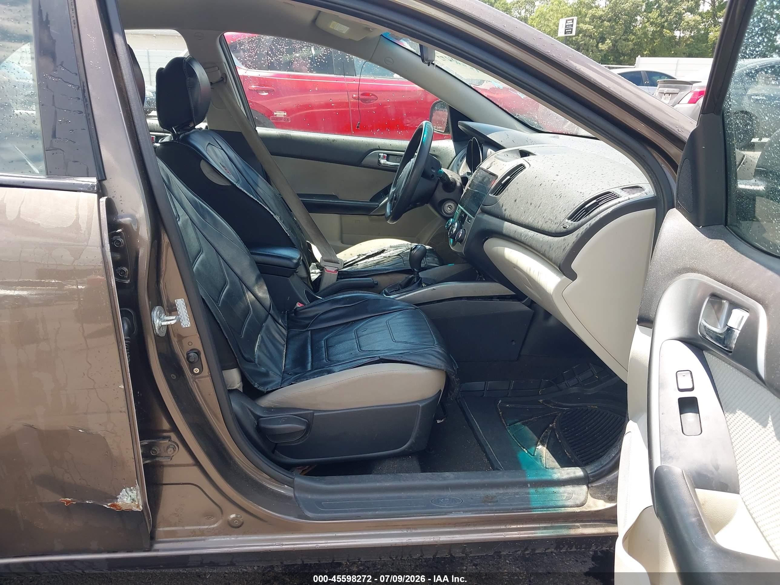 2013 Kia Forte Ex Brown vin: KNAFU4A28D5656037
