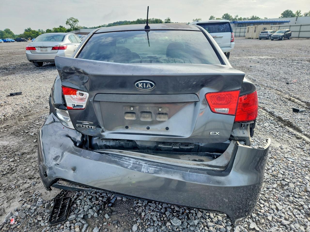 2013 Kia Forte Ex Gray vin: KNAFU4A28D5683884