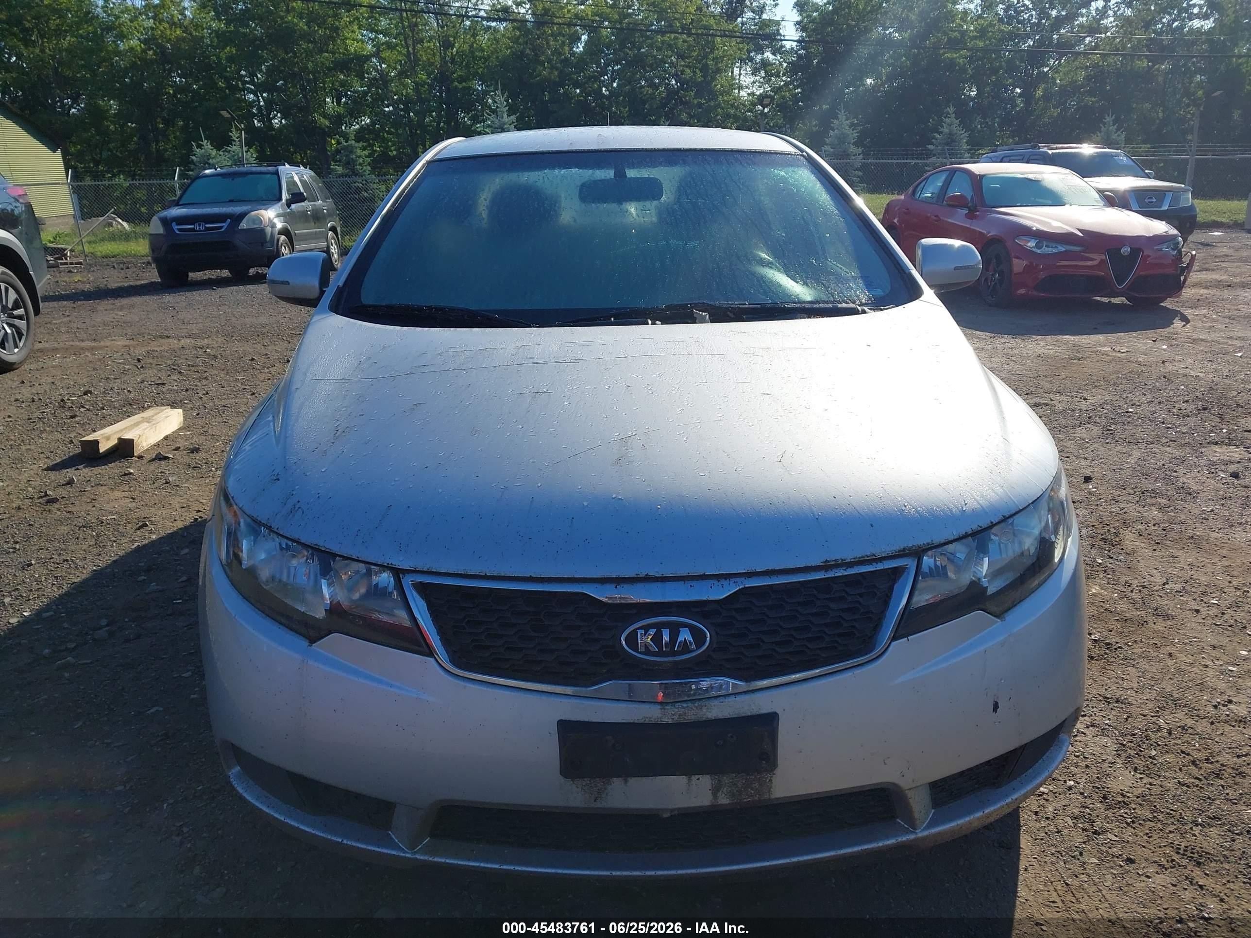 2013 Kia Forte Ex Silver vin: KNAFU4A28D5684291