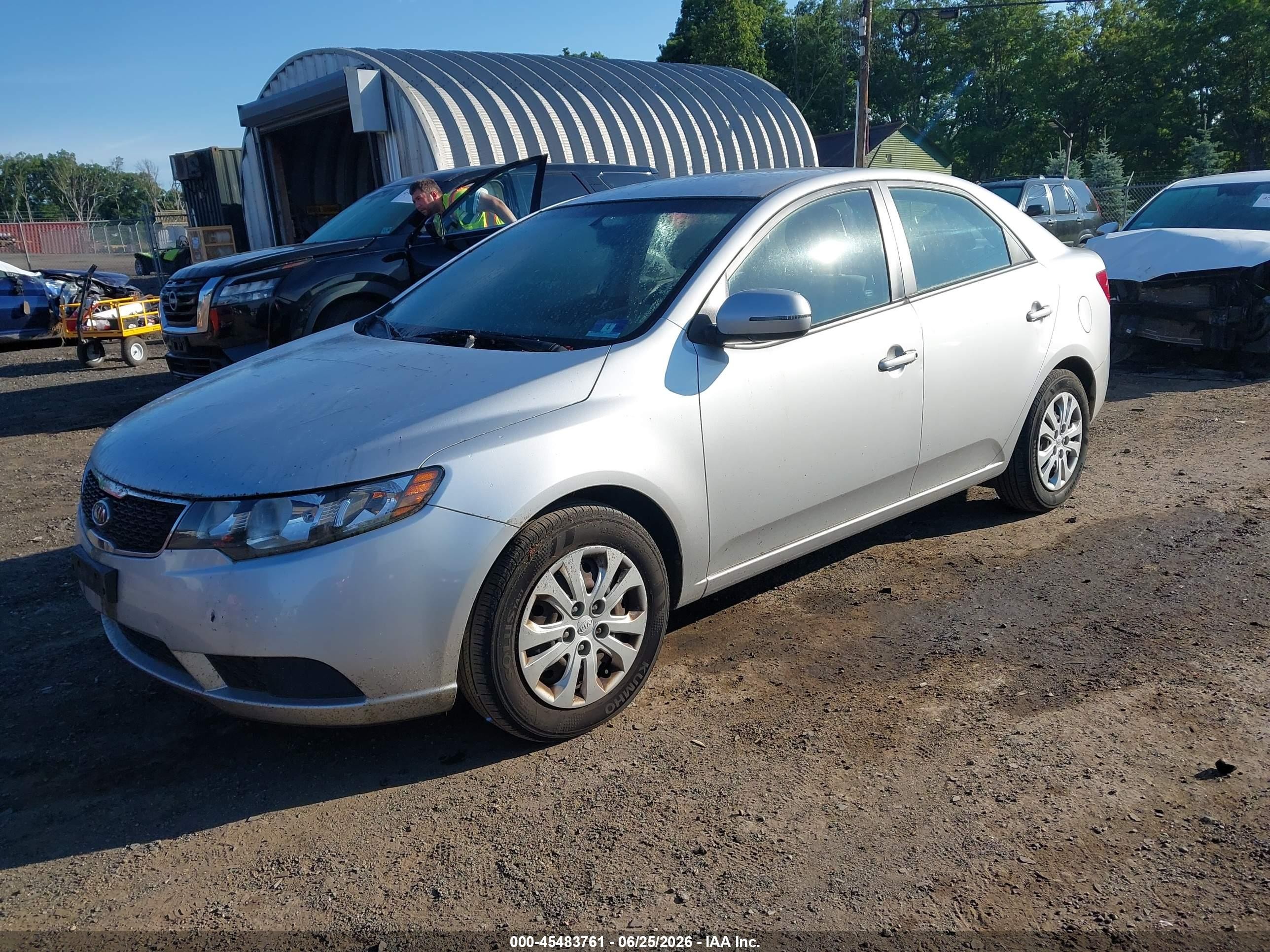 2013 Kia Forte Ex Silver vin: KNAFU4A28D5684291
