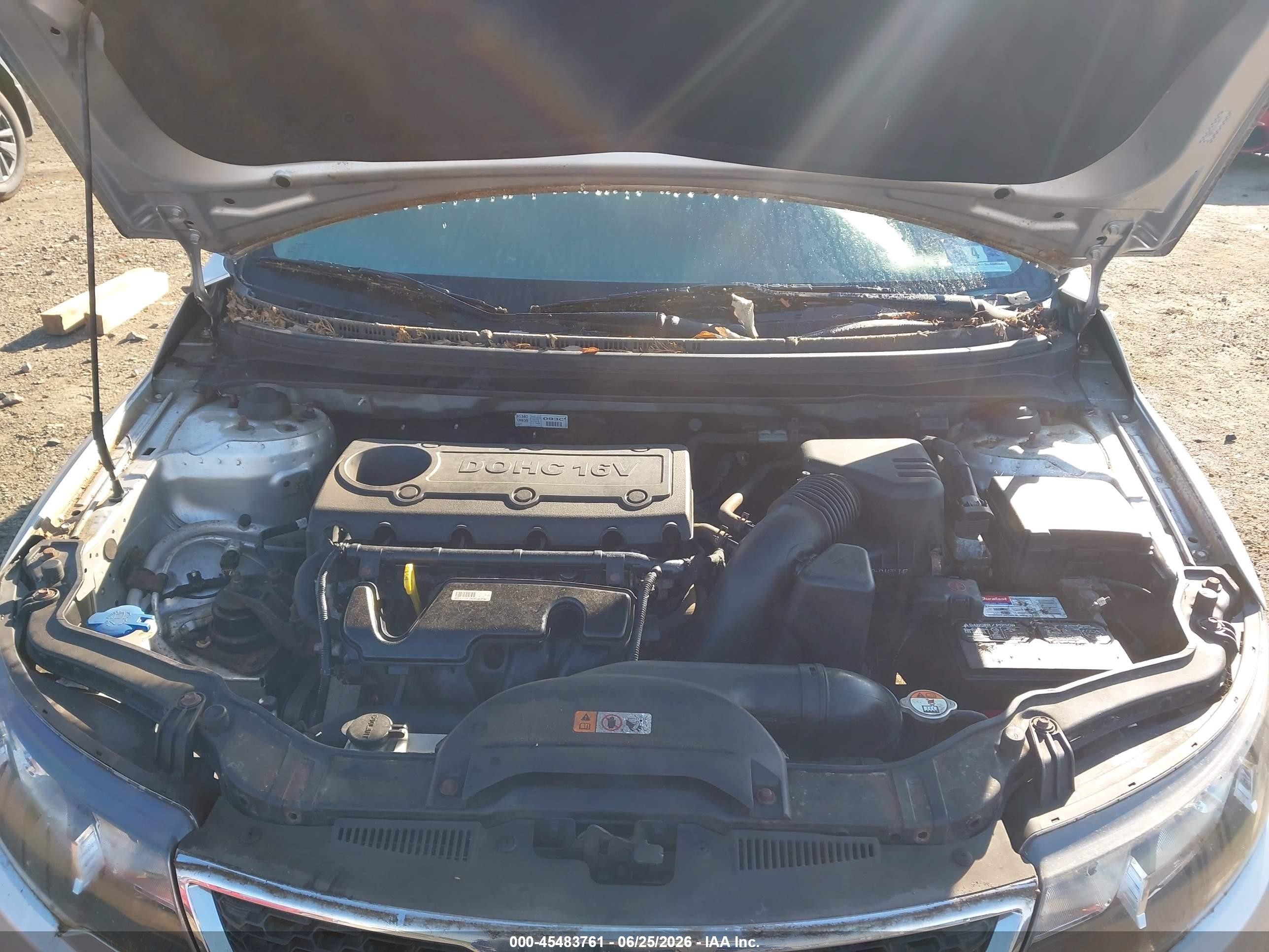 2013 Kia Forte Ex Silver vin: KNAFU4A28D5684291