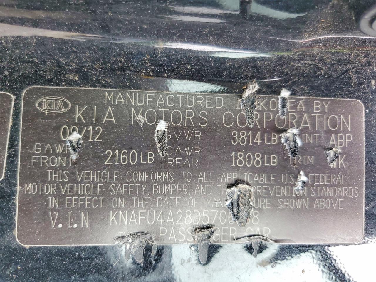 2013 Kia Forte Ex Black vin: KNAFU4A28D5706368