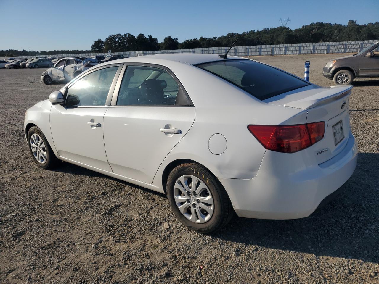 2013 Kia Forte Ex White vin: KNAFU4A28D5723316 Damage: Left Qtr Panel, Dent(S) W/ Paint Dmg, > 12 Inches