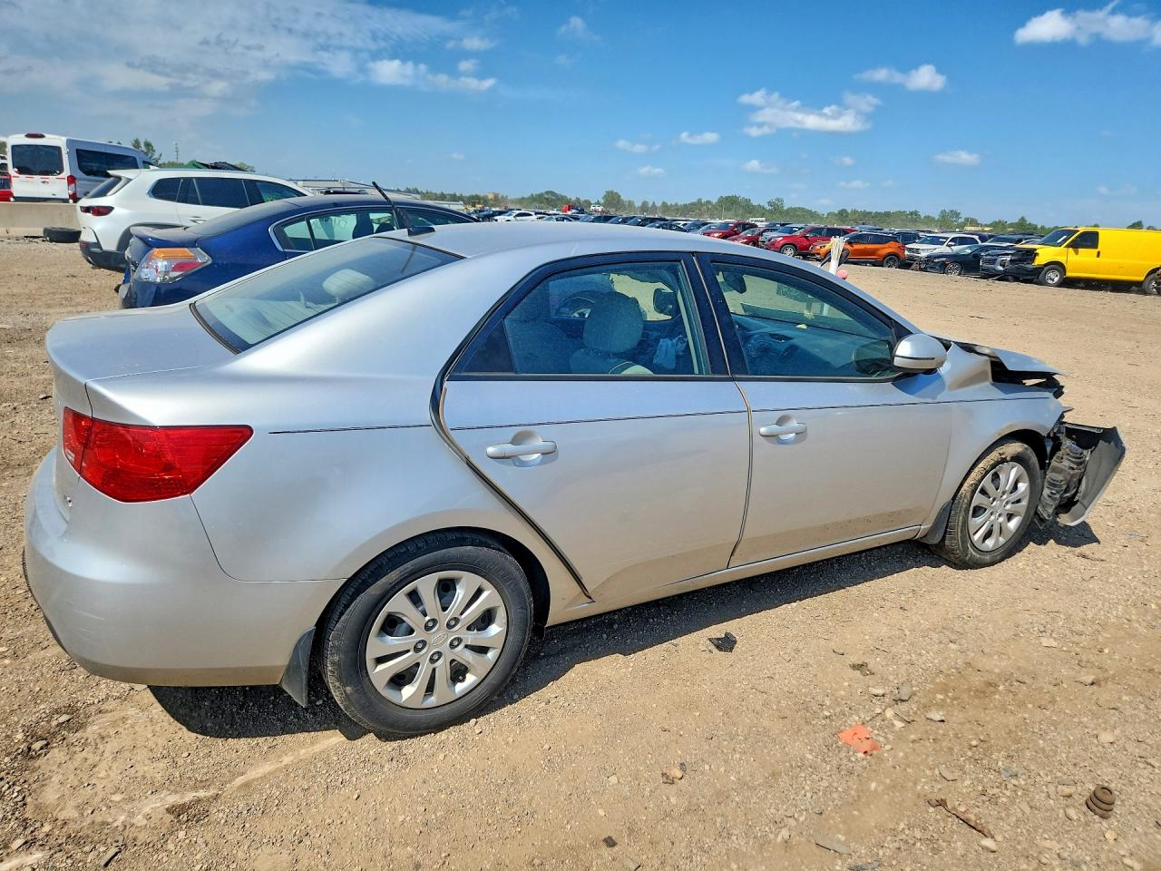 2013 Kia Forte Ex Silver vin: KNAFU4A28D5733697