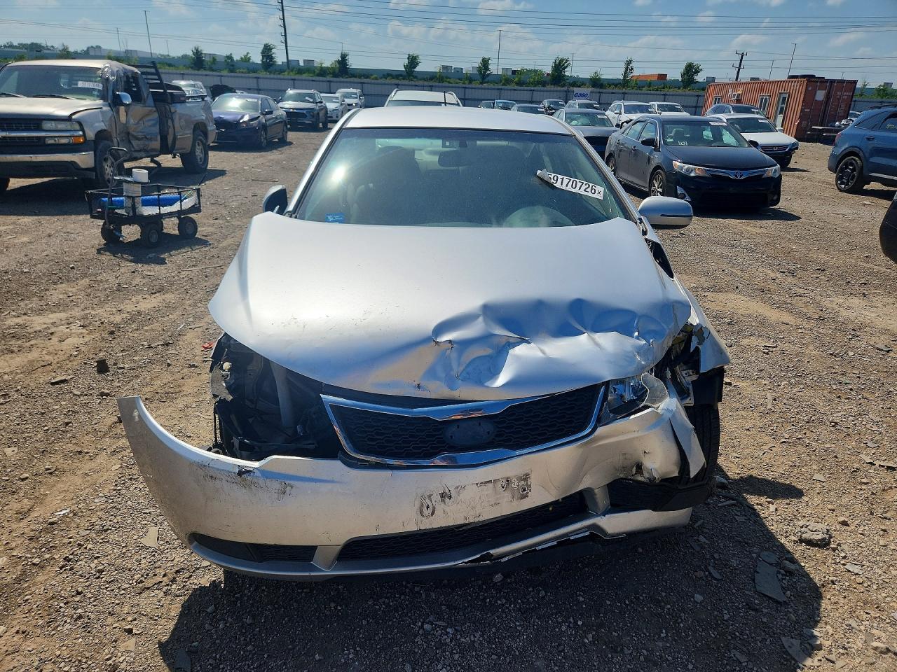 2013 Kia Forte Ex Silver vin: KNAFU4A28D5733697