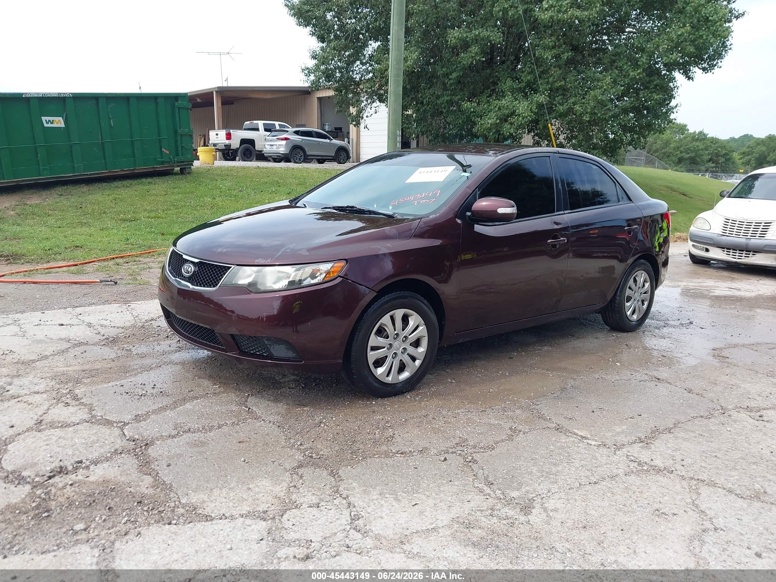 2010 Kia Forte Ex Maroon vin: KNAFU4A29A5158344