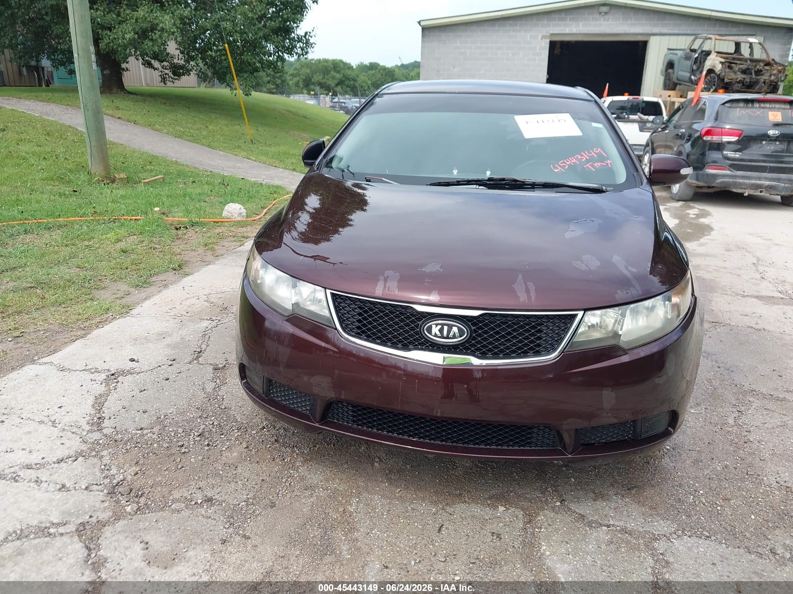 2010 Kia Forte Ex Maroon vin: KNAFU4A29A5158344