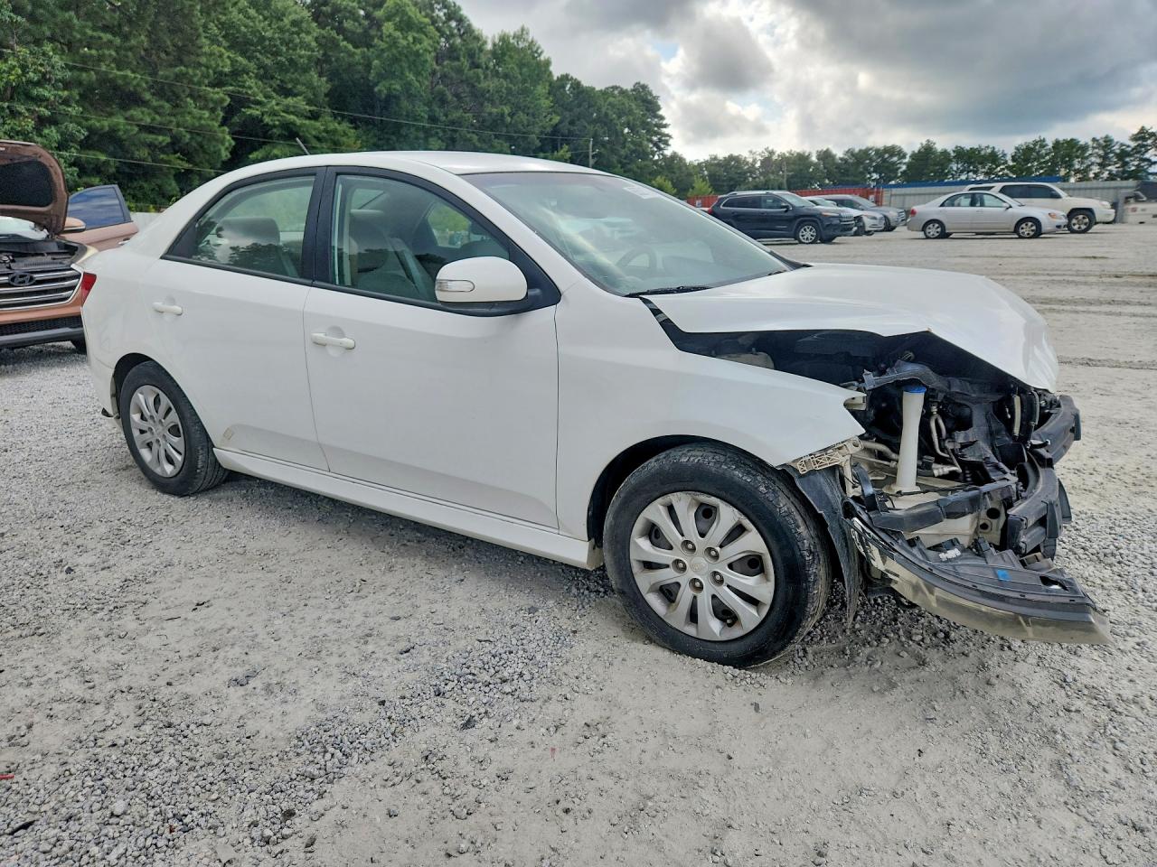 2010 Kia Forte Ex White vin: KNAFU4A29A5254443