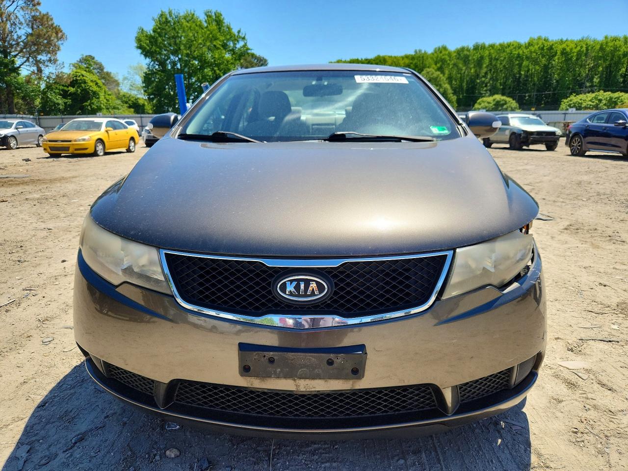 2010 Kia Forte Ex Brown vin: KNAFU4A29A5847834