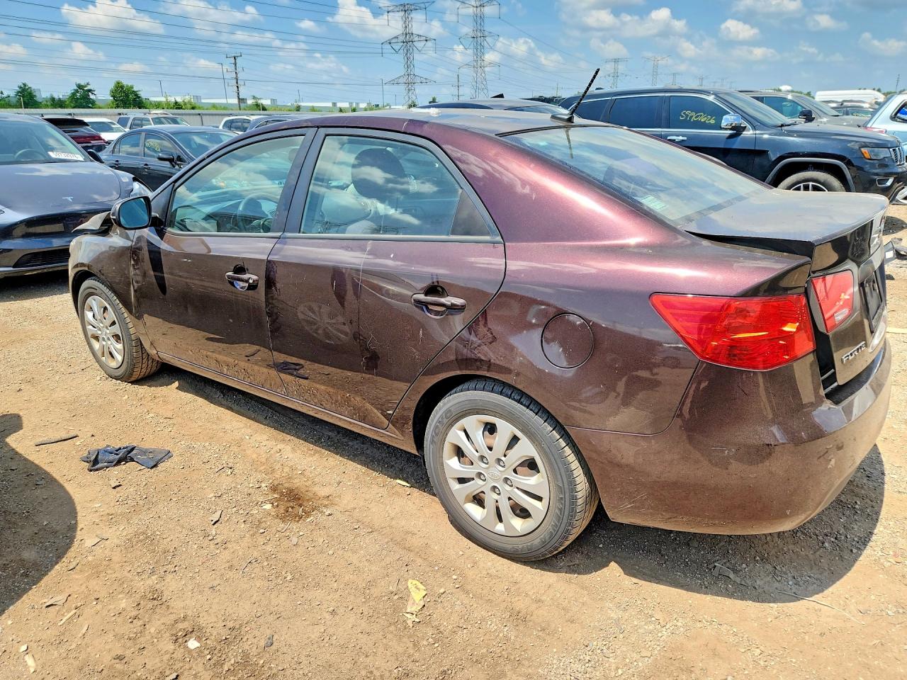 2011 Kia Forte Ex Maroon vin: KNAFU4A29B5328025