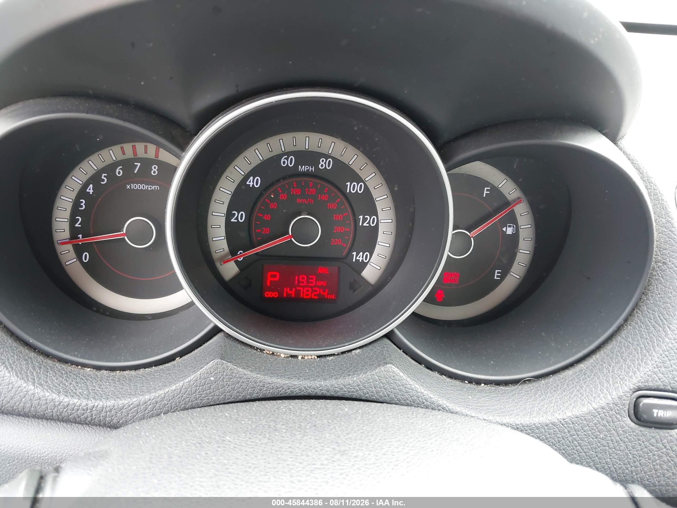 2011 Kia Forte Ex Burgundy vin: KNAFU4A29B5360585