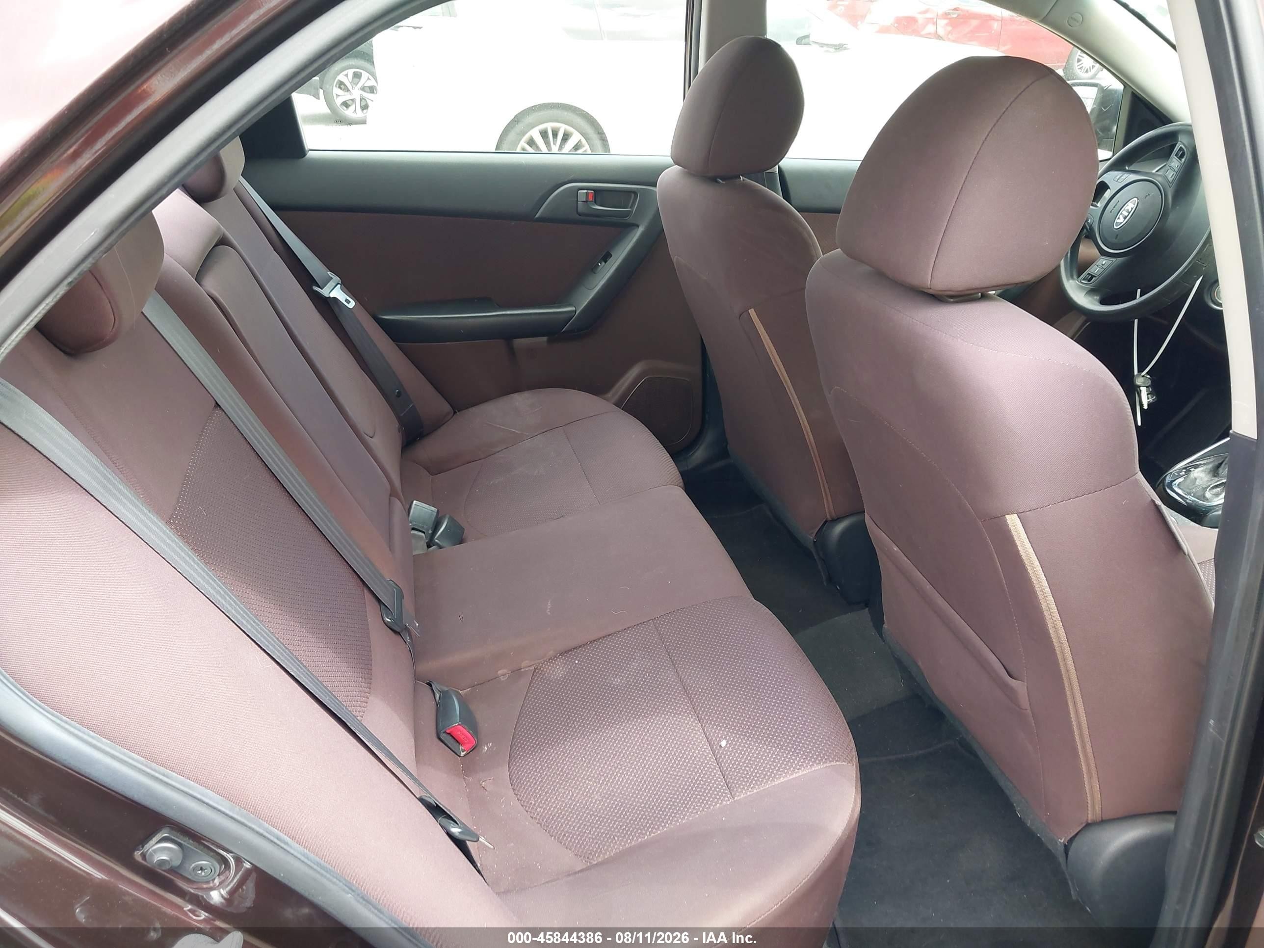 2011 Kia Forte Ex Burgundy vin: KNAFU4A29B5360585