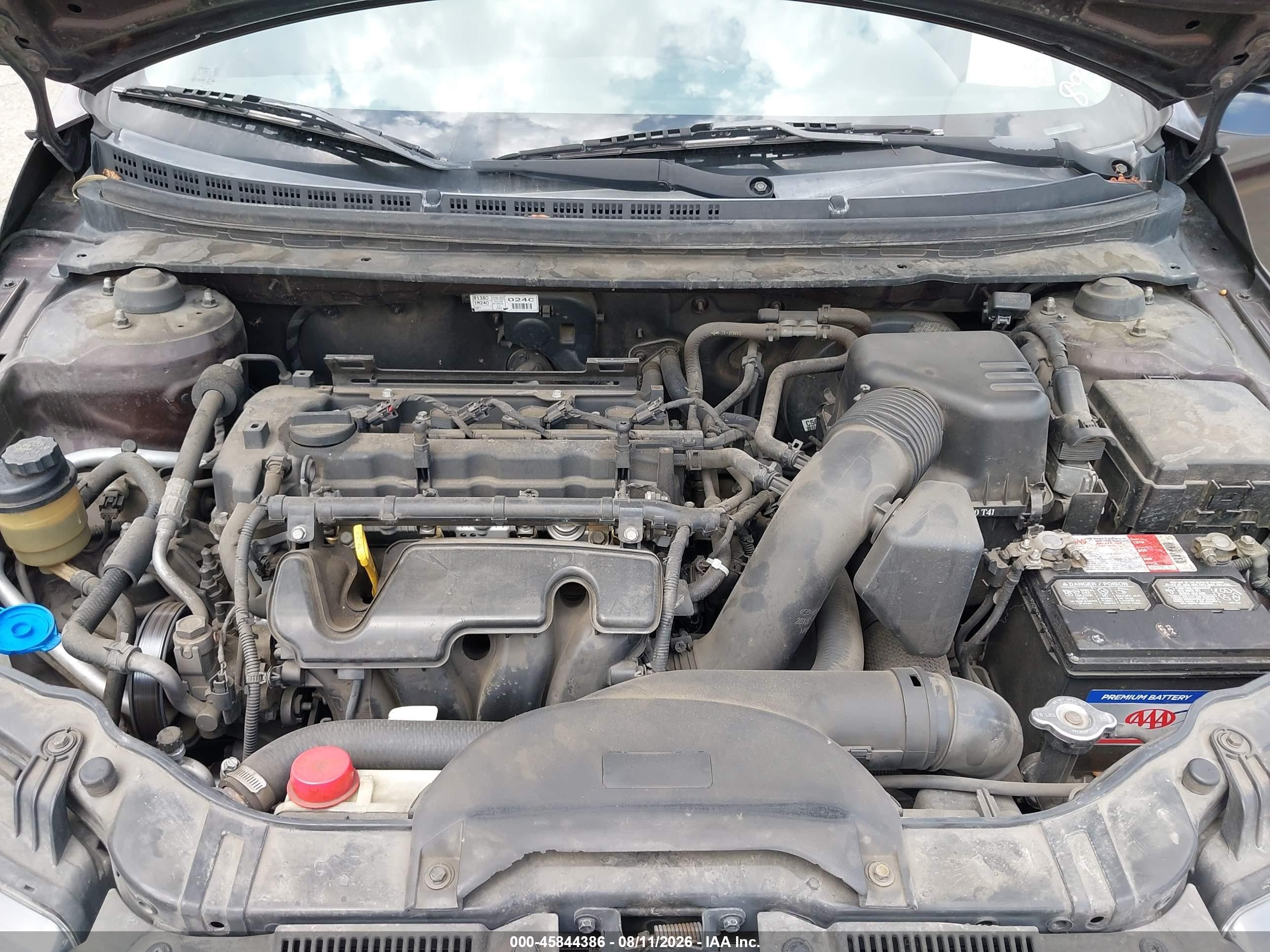 2011 Kia Forte Ex Burgundy vin: KNAFU4A29B5360585