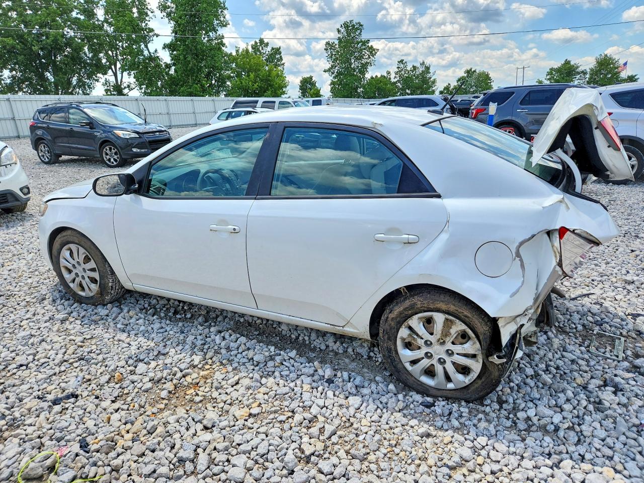 2011 Kia Forte Ex White vin: KNAFU4A29B5394090