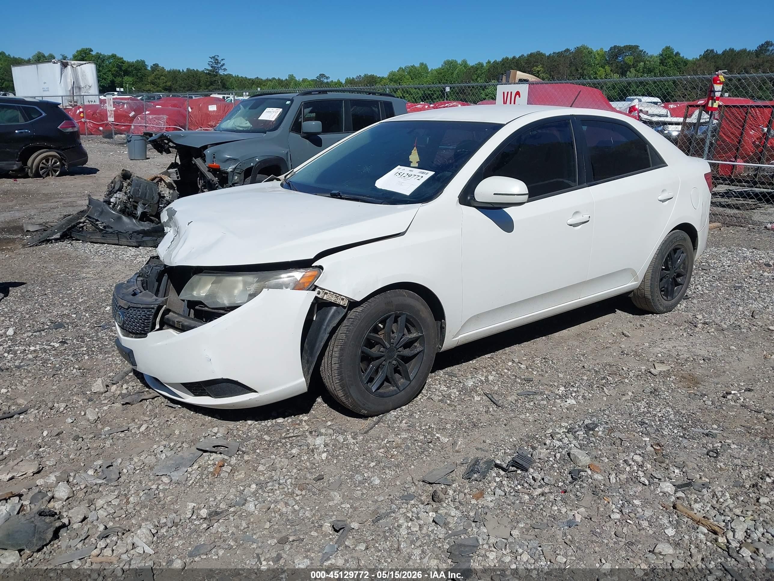 2011 Kia Forte Ex Белый vin: KNAFU4A29B5395871