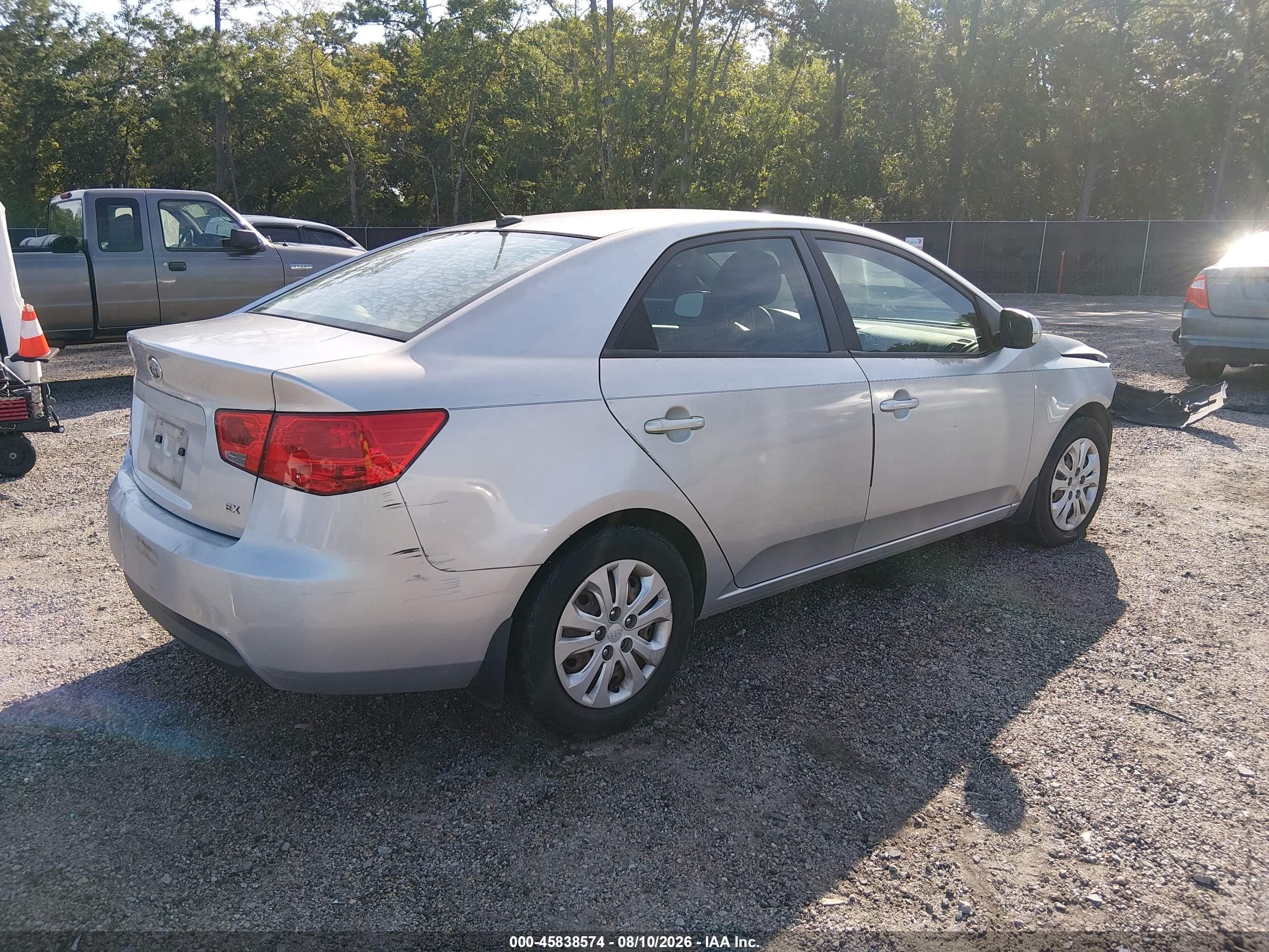 2012 Kia Forte Ex Silver vin: KNAFU4A29C5544023