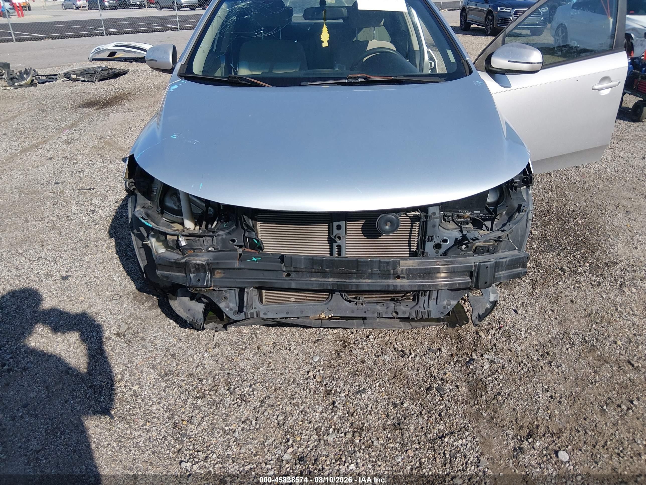2012 Kia Forte Ex Silver vin: KNAFU4A29C5544023