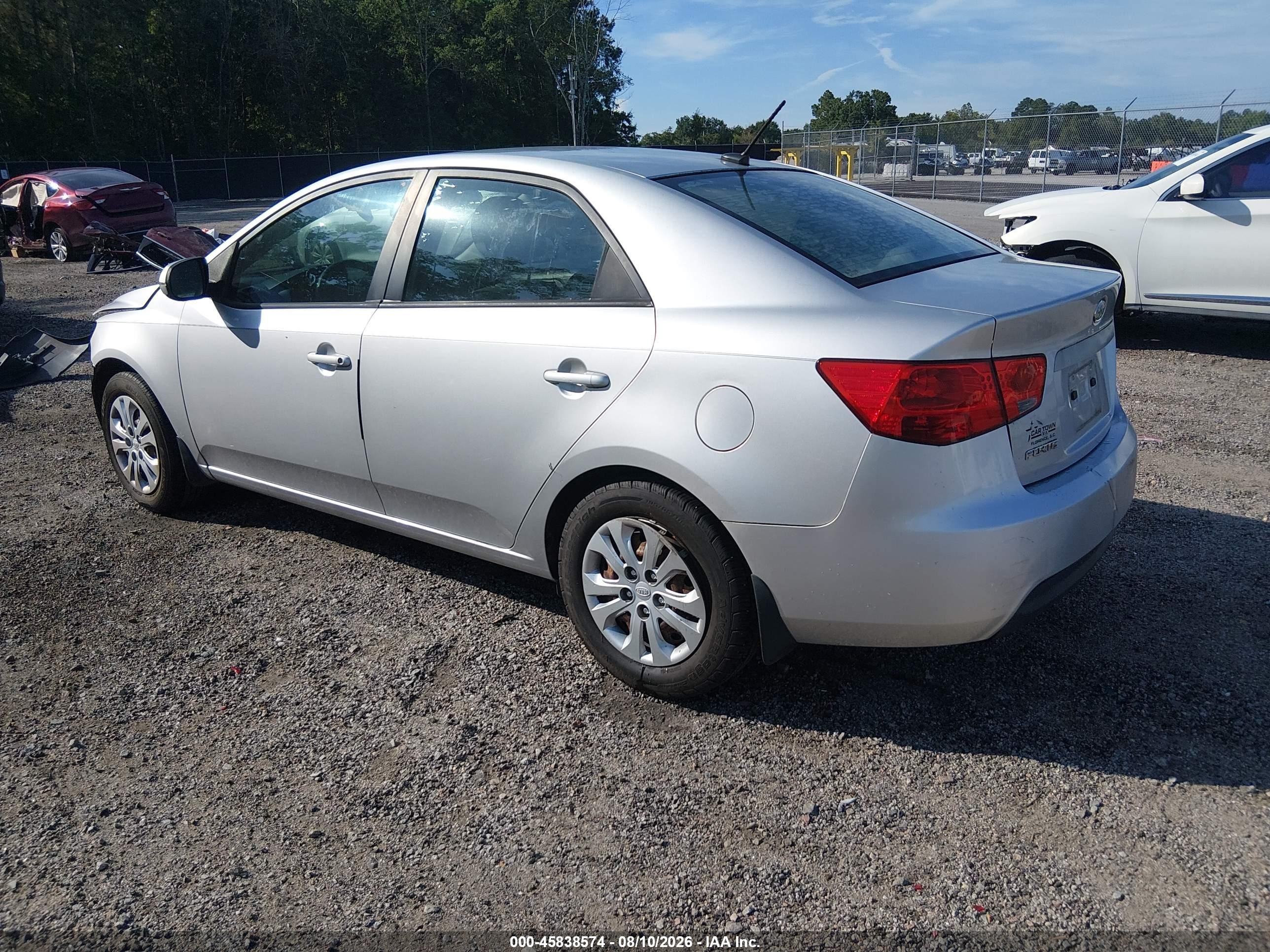 2012 Kia Forte Ex Silver vin: KNAFU4A29C5544023
