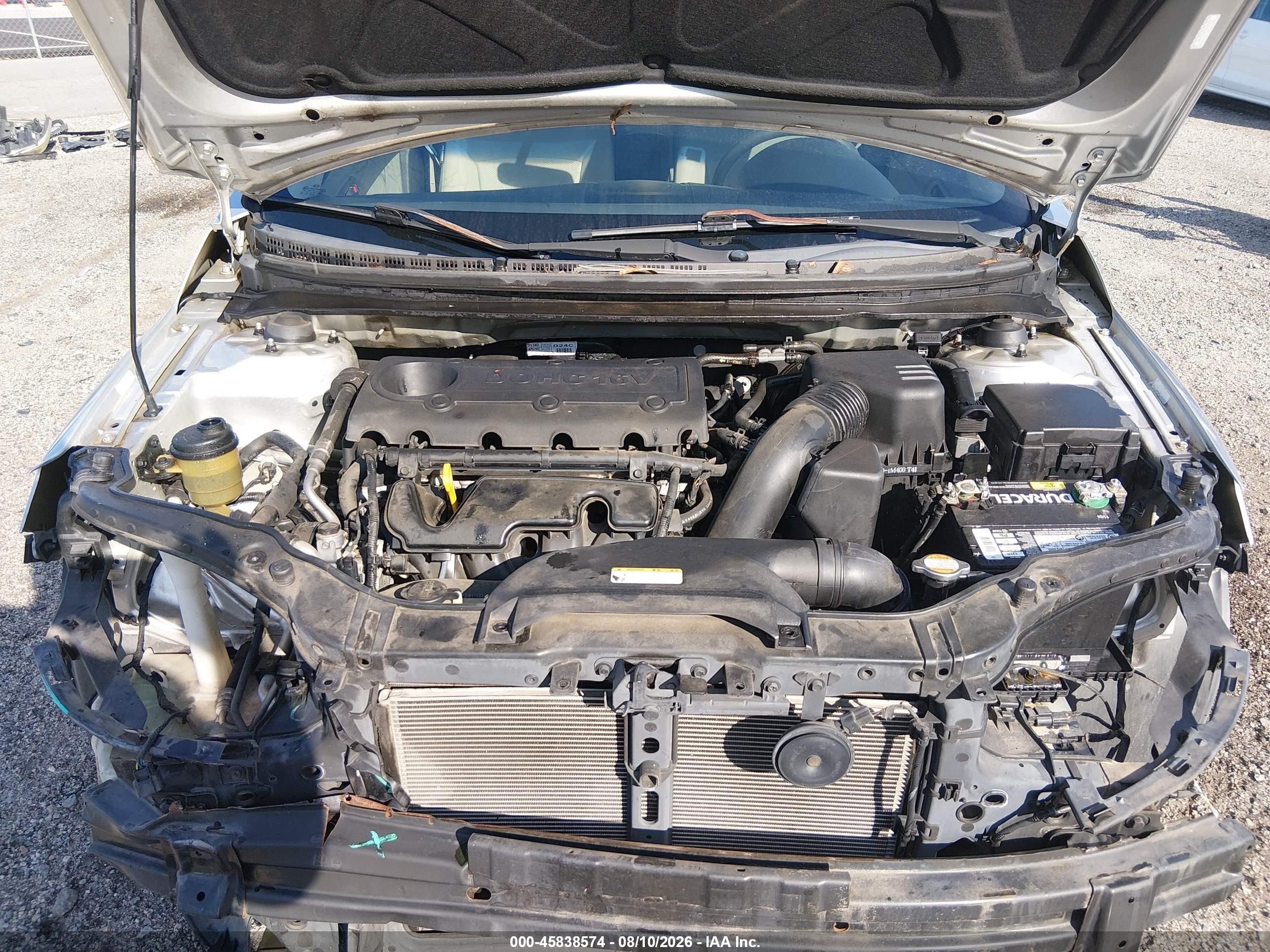2012 Kia Forte Ex Silver vin: KNAFU4A29C5544023
