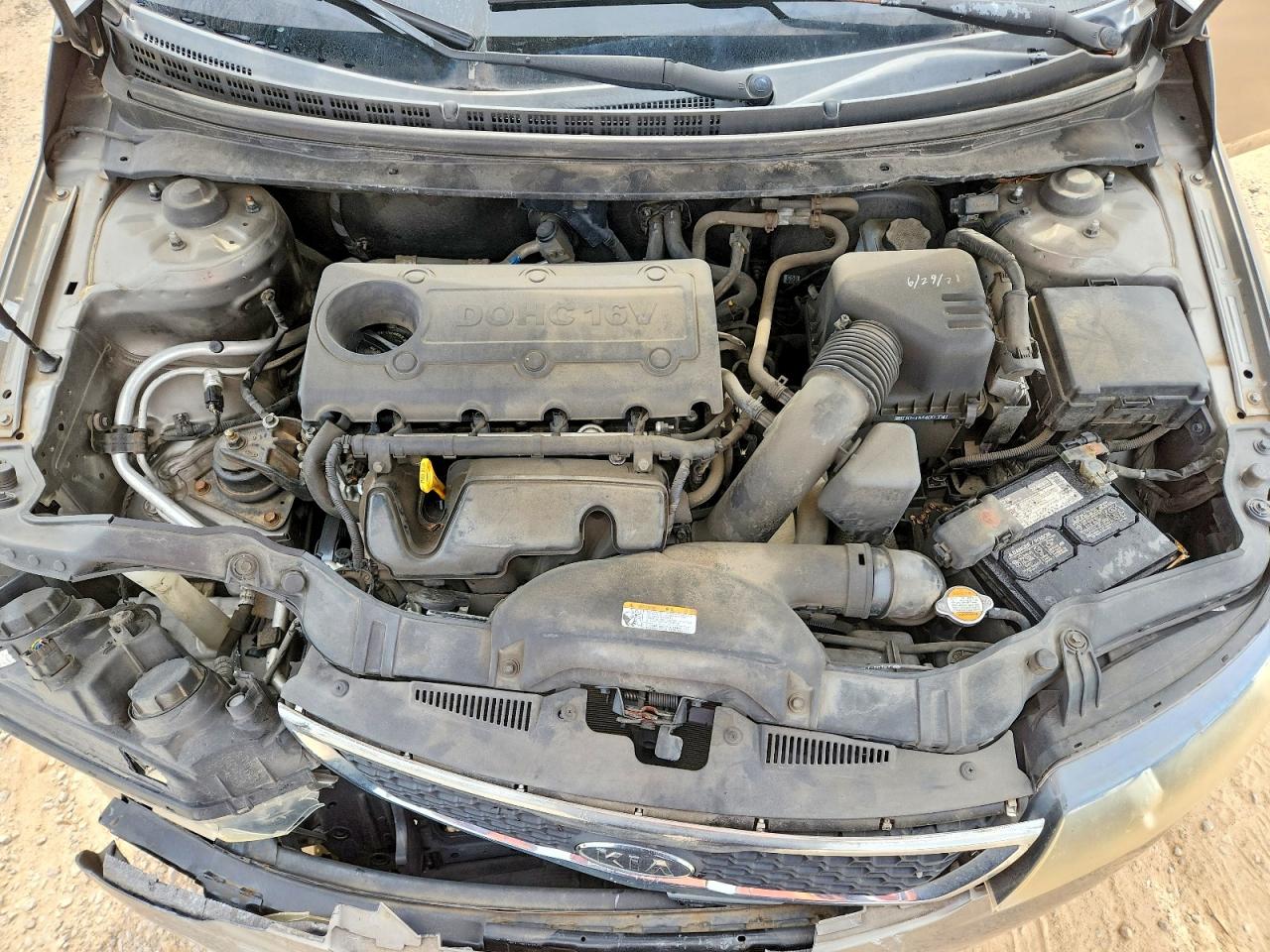 2012 Kia Forte Gray vin: KNAFU4A29C5558178
