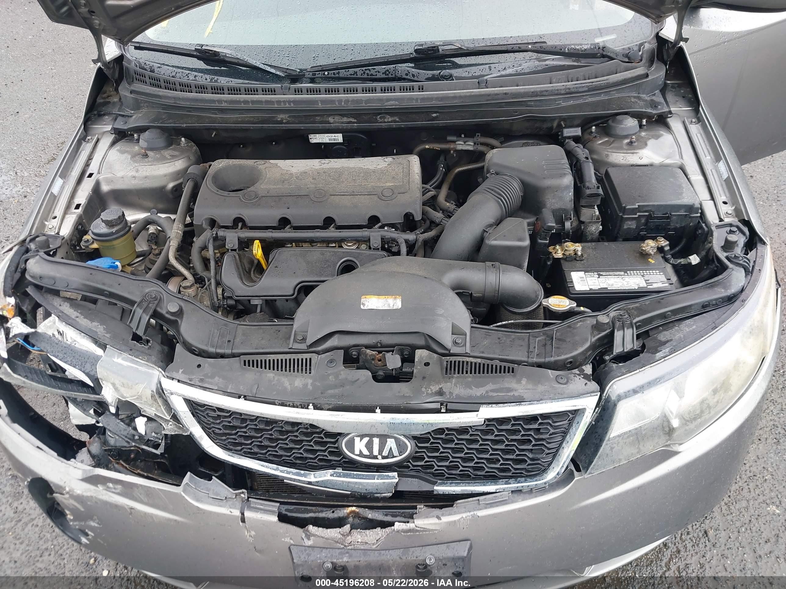 2012 Kia Forte Ex Gray vin: KNAFU4A29C5564143