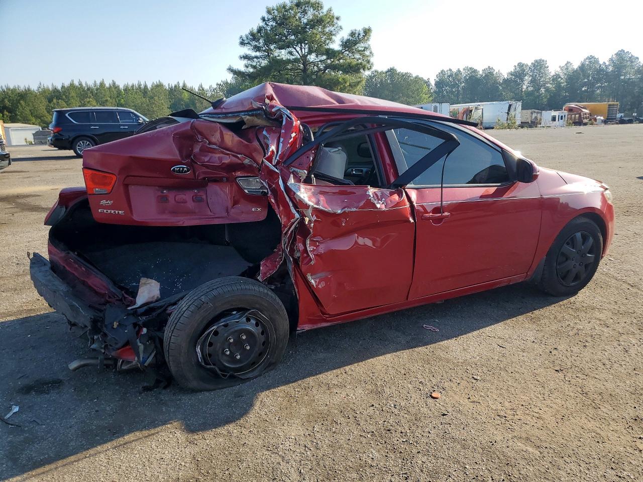 2013 Kia Forte Ex Красный vin: KNAFU4A29D5664194