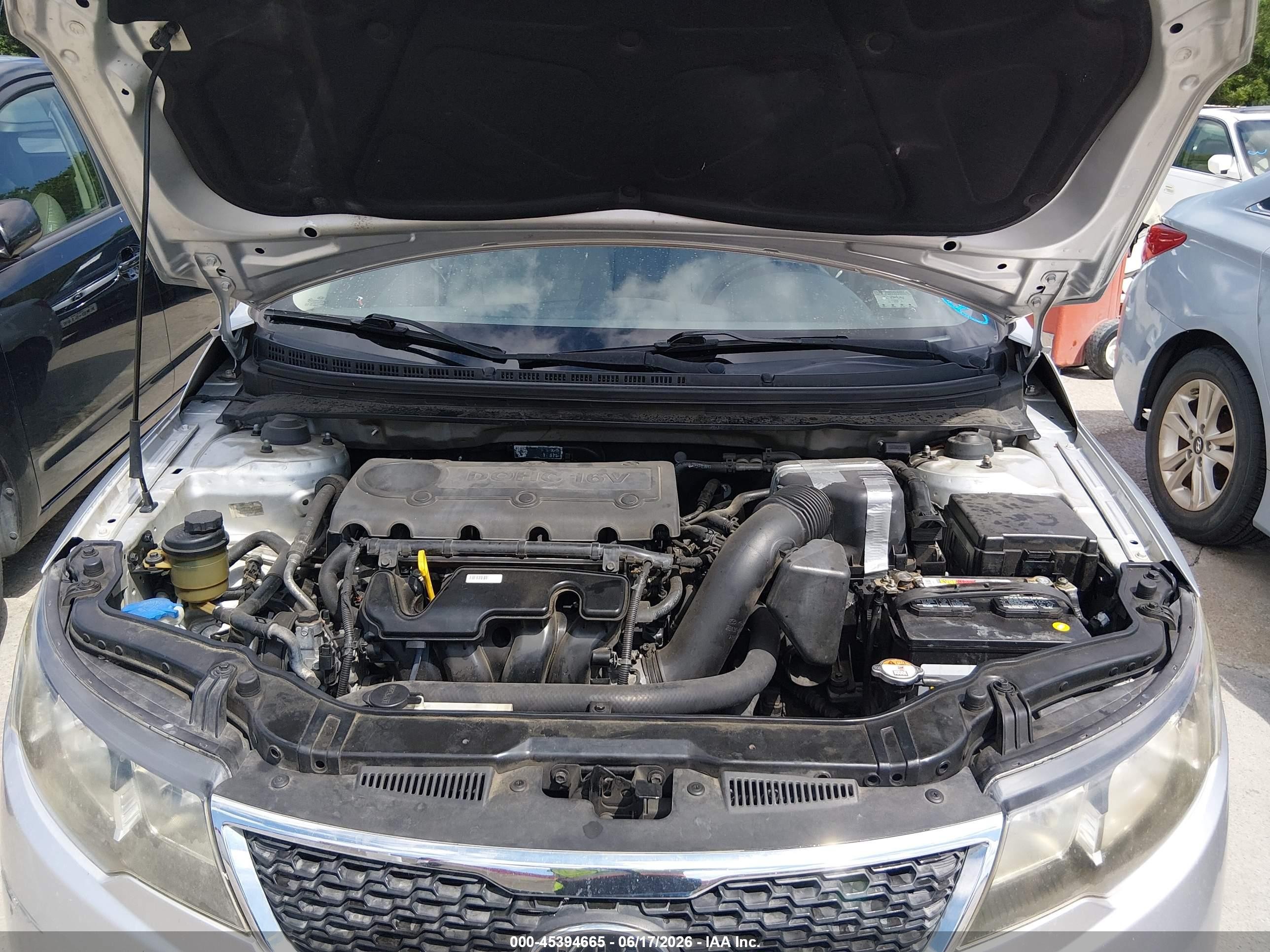 2013 Kia Forte Ex Silver vin: KNAFU4A29D5680945
